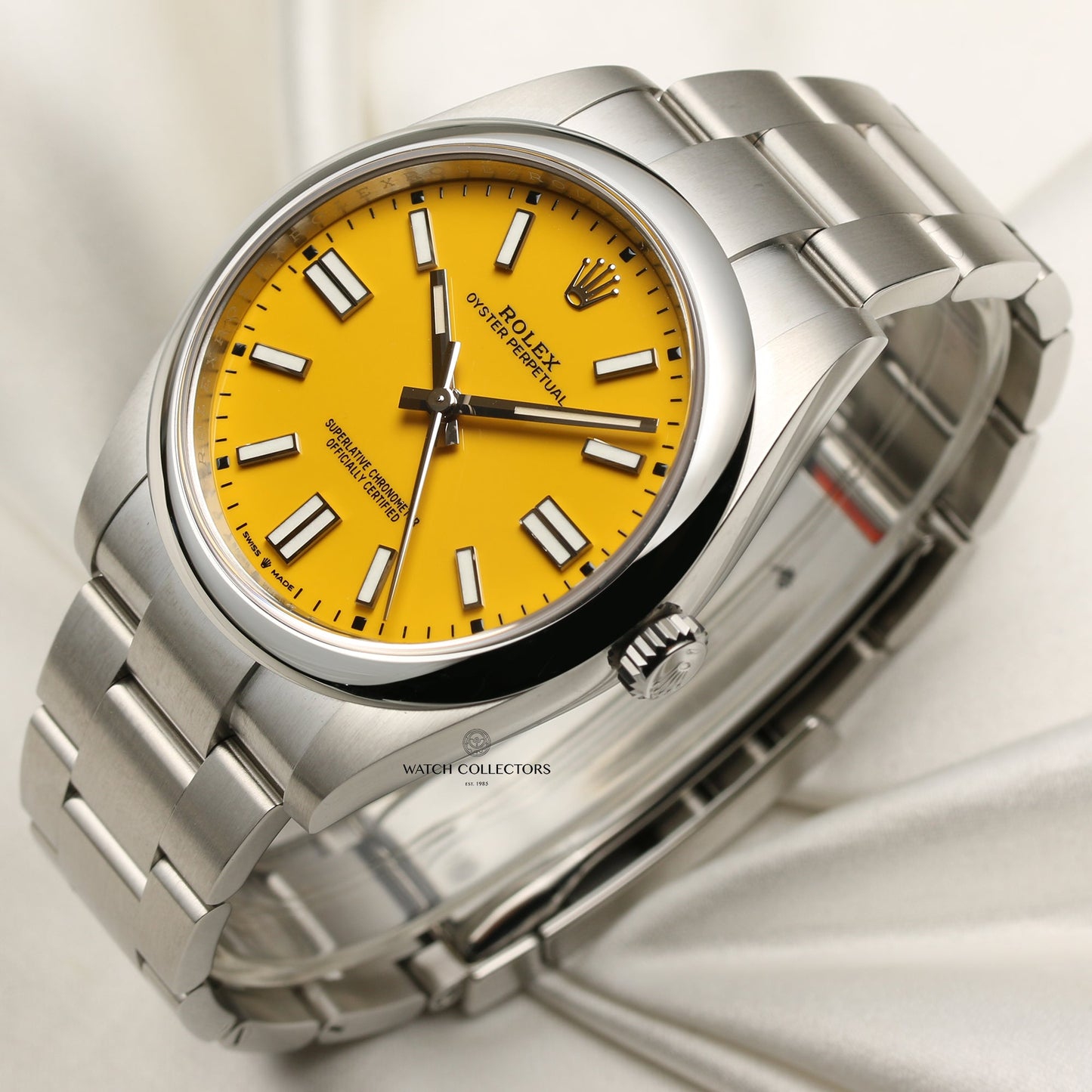 Unworn Rolex Oyster Perpetual 41mm 124300 Yellow Dial 2020