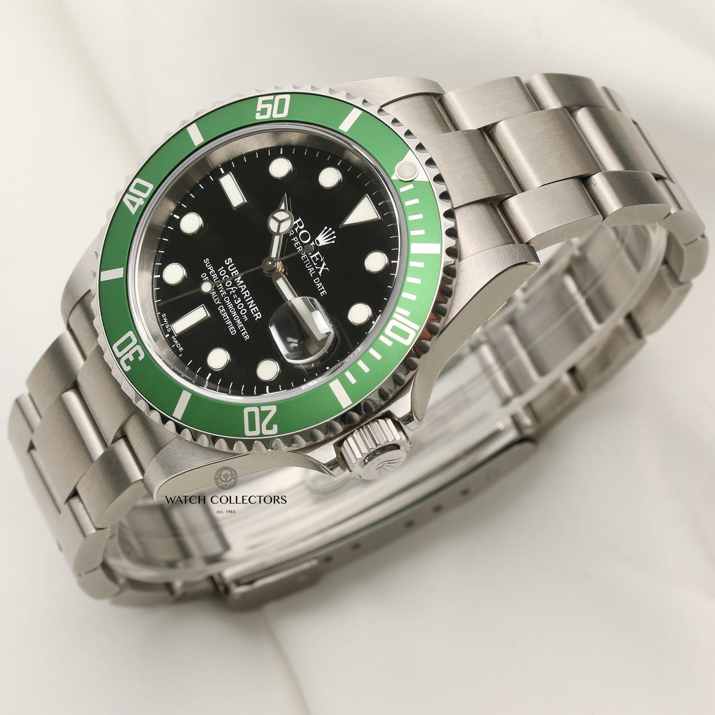 Unworn Full Set Rolex Submariner 16610LV "Kermit" Anniversary Watch