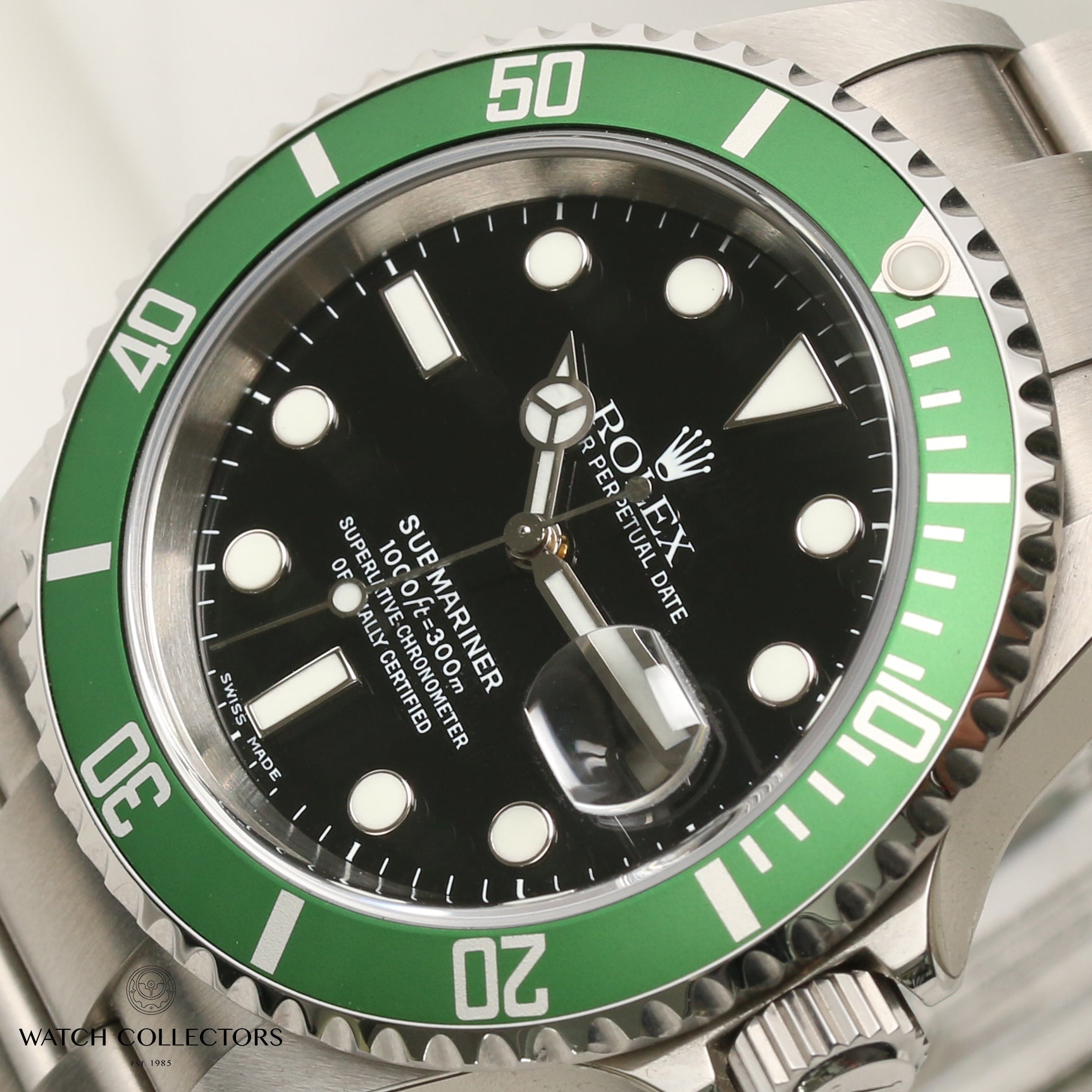 Unworn Full Set Rolex Submariner 16610LV "Kermit" Anniversary Watch