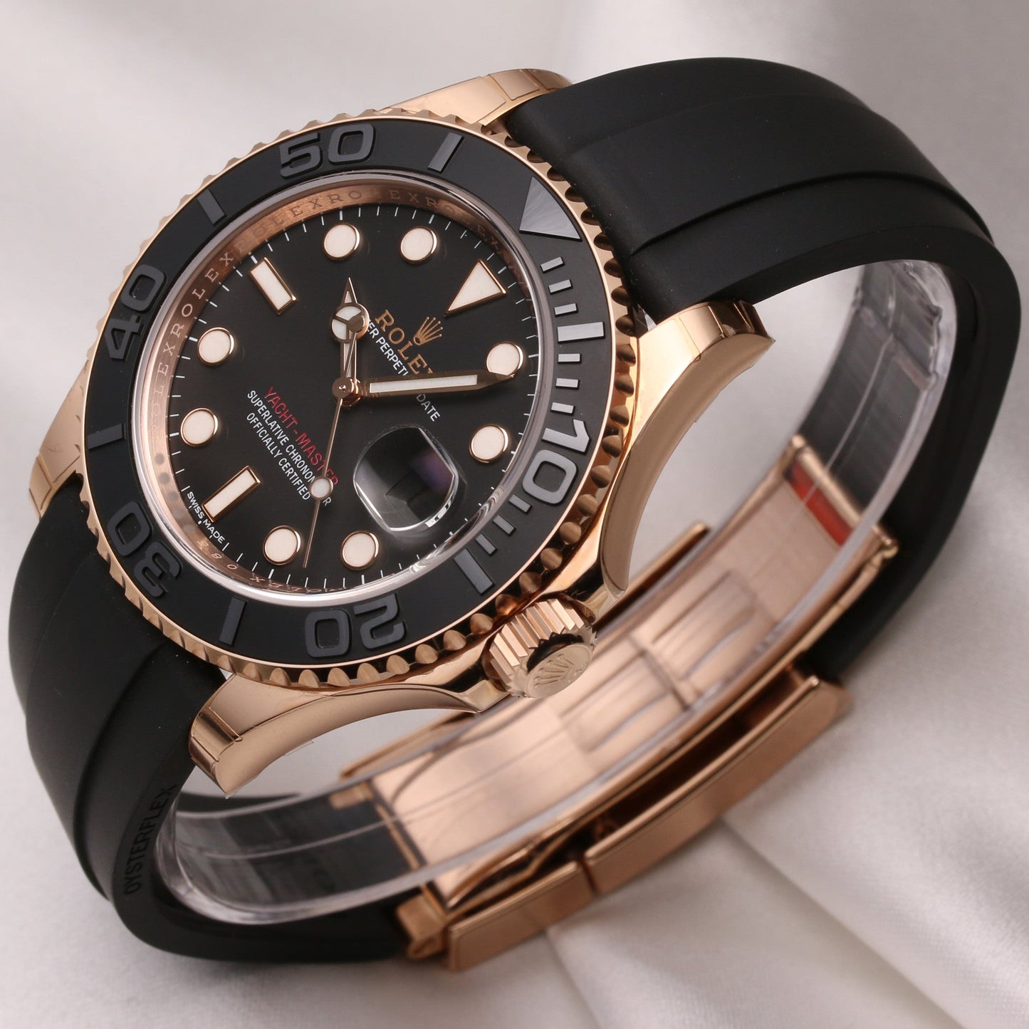 Unworn Full-Set Rolex Yacht-Master 116655 18K Rose Gold