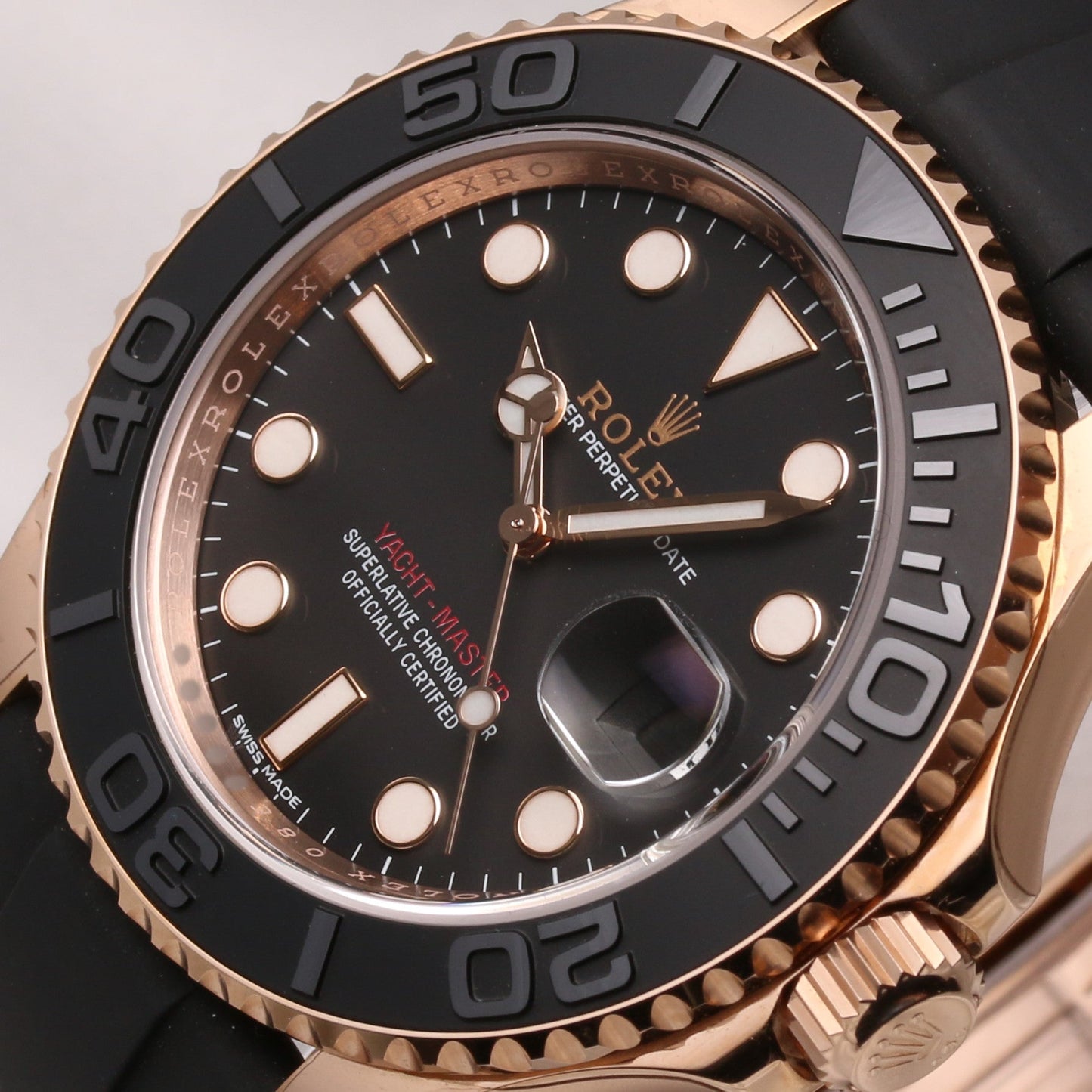 Unworn Full-Set Rolex Yacht-Master 116655 18K Rose Gold