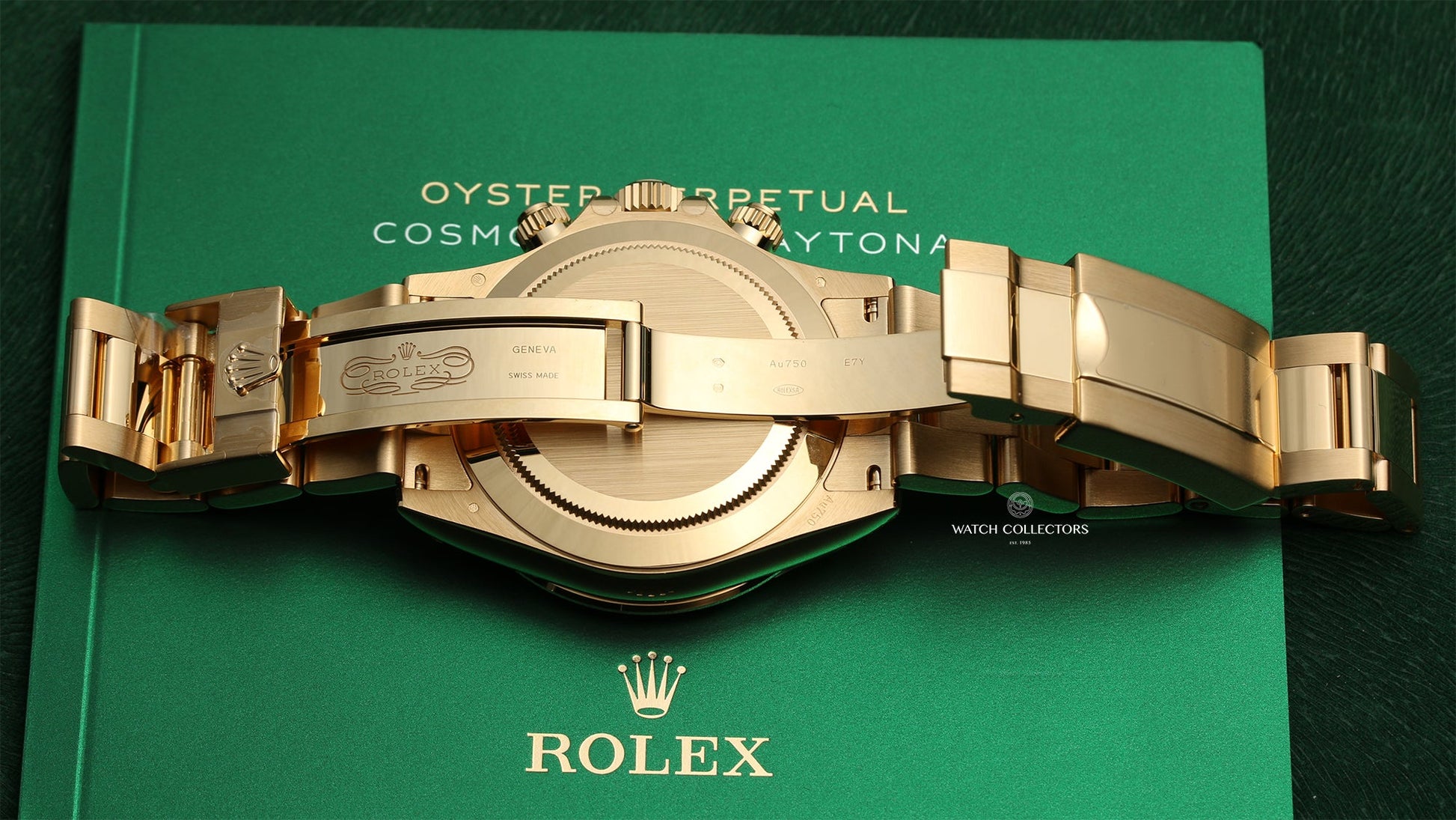 Unworn 2020 Rolex Daytona 116508 18k Yellow Gold Black Mother of Pearl Diamond dial