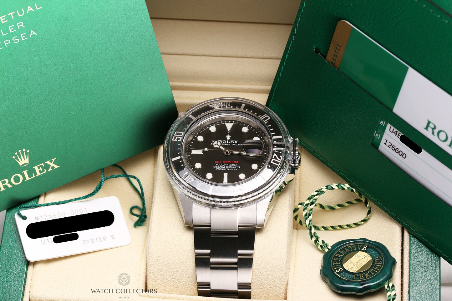 Unworn Full Set Rolex Sea-Dweller 126600 Stainless Steel