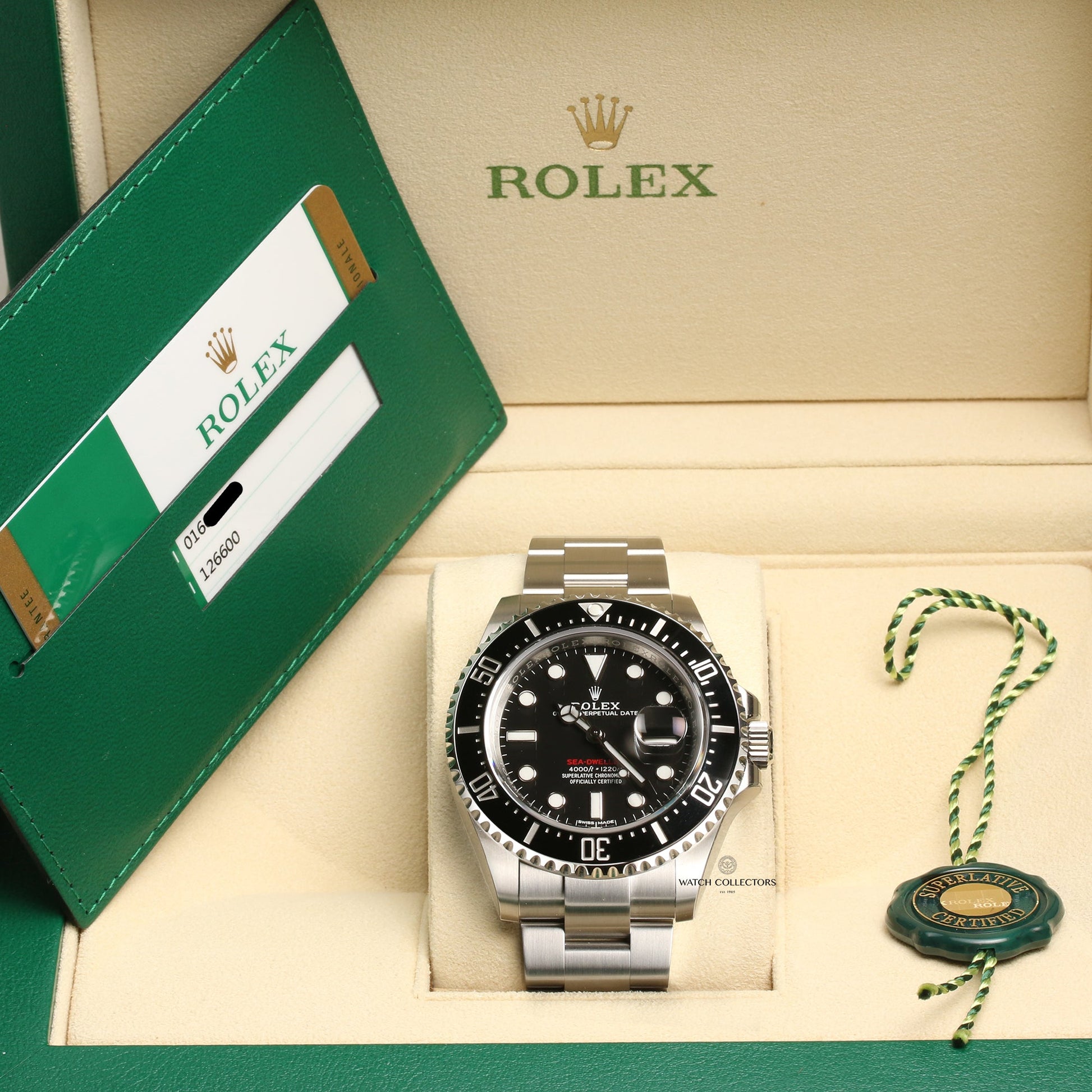 Unworn Full Set Rolex Sea-Dweller 126600 Stainless Steel