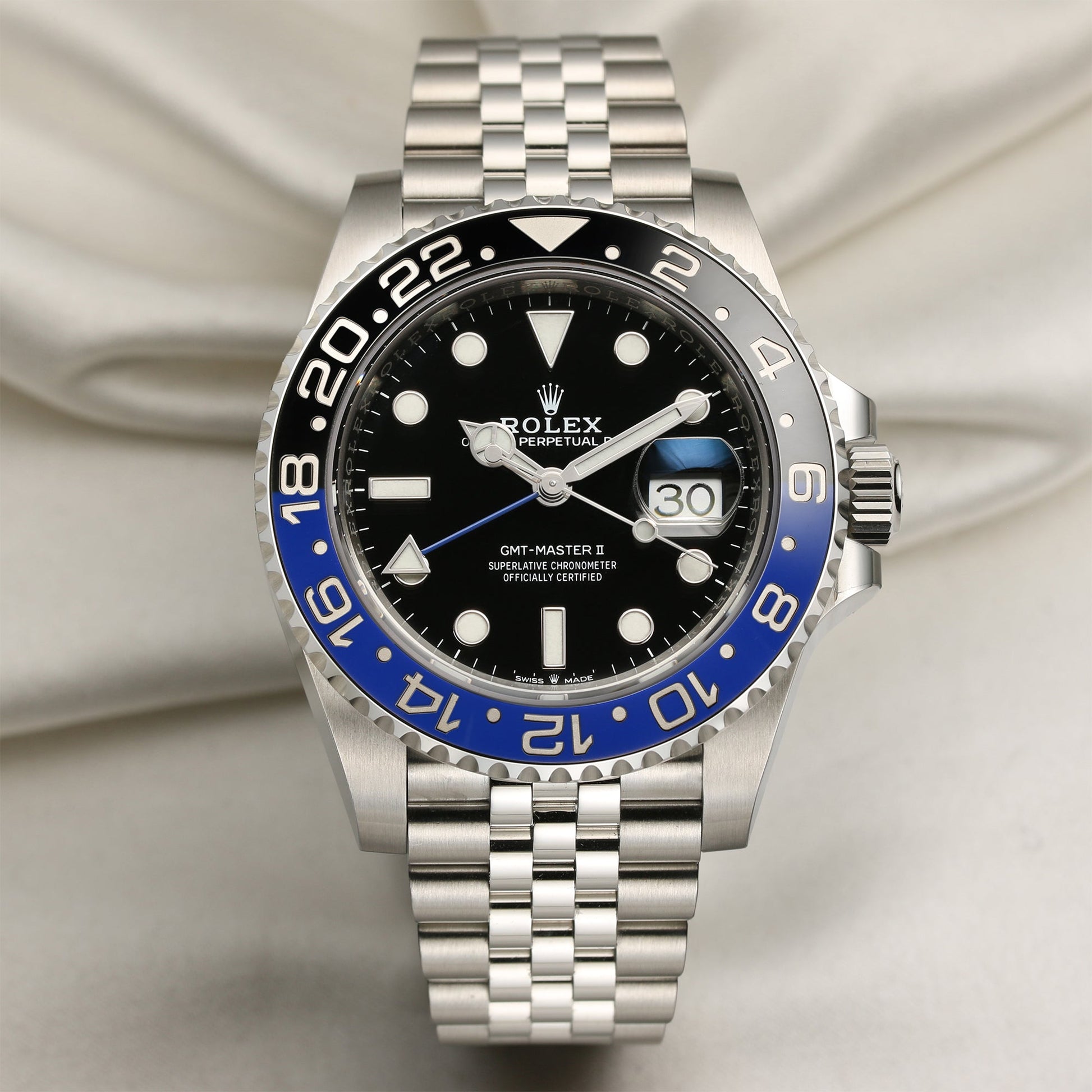 Unworn 2020 Rolex GMT-Master II "BatGirl" 126710BLNR Stainless Steel