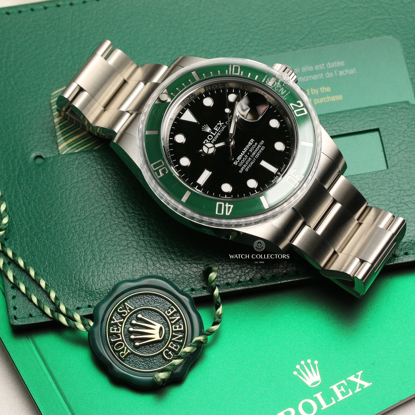 Unworn 2020 Rolex Submariner "Kermit" 126610LV Stainless Steel