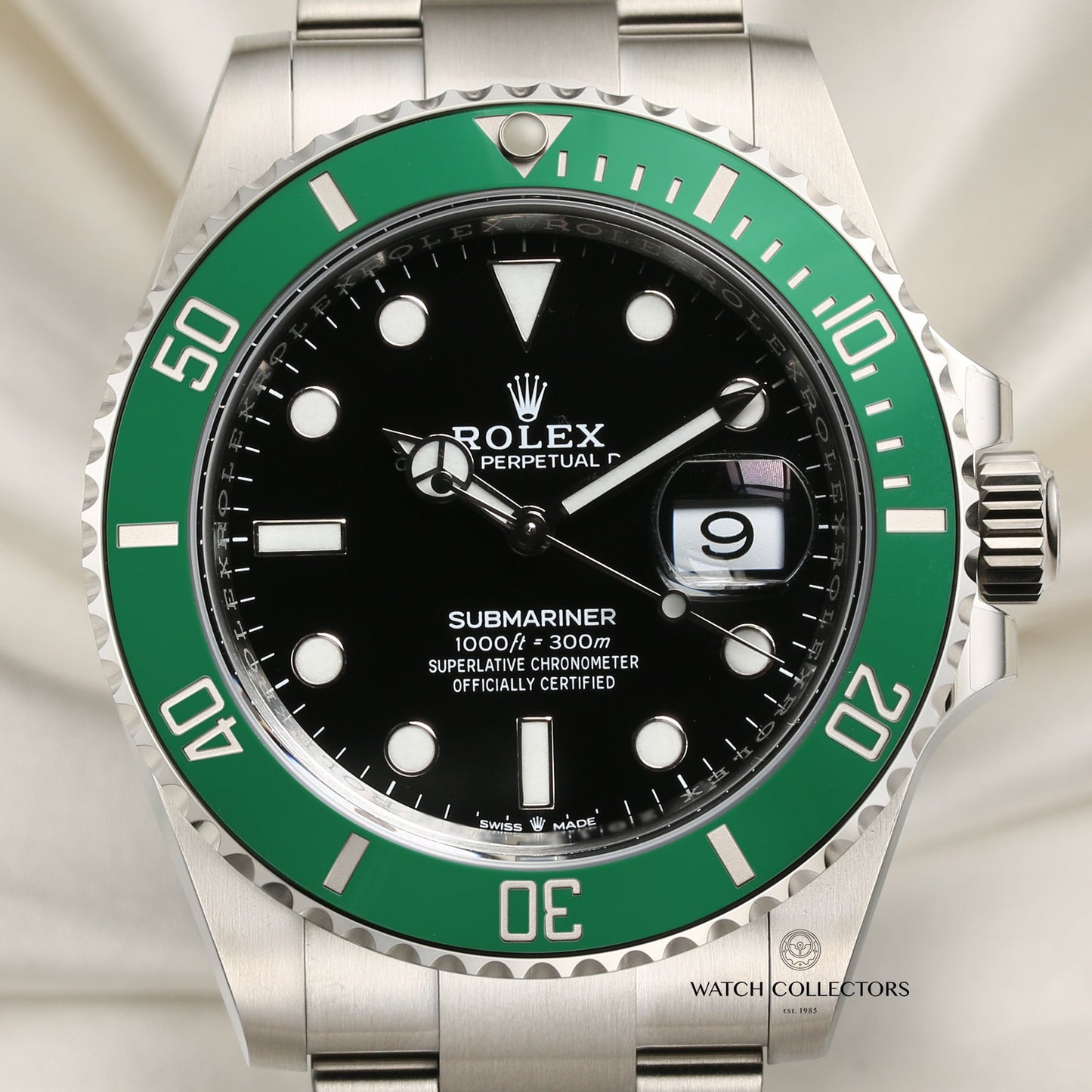 Unworn 2020 Rolex Submariner "Kermit" 126610LV Stainless Steel