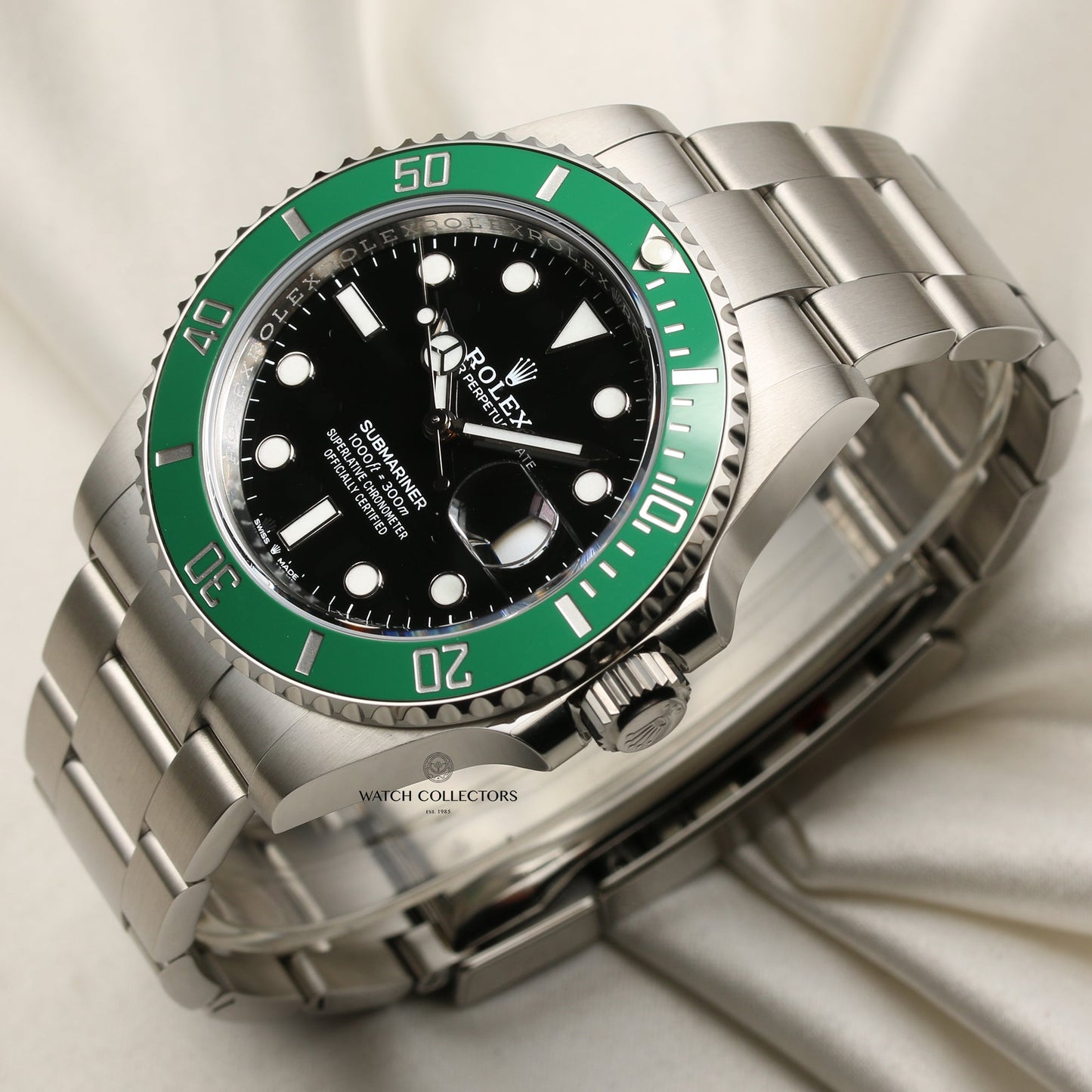 Unworn 2020 Rolex Submariner "Kermit" 126610LV Stainless Steel