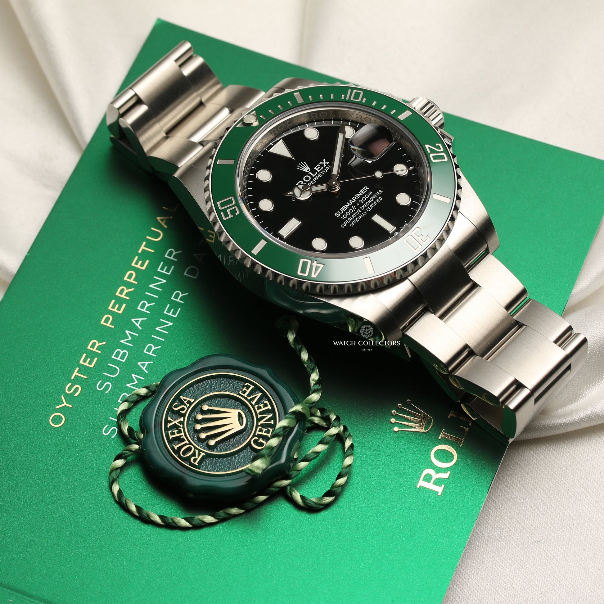 Unworn 2020 Rolex Submariner "Kermit" 126610LV Stainless Steel