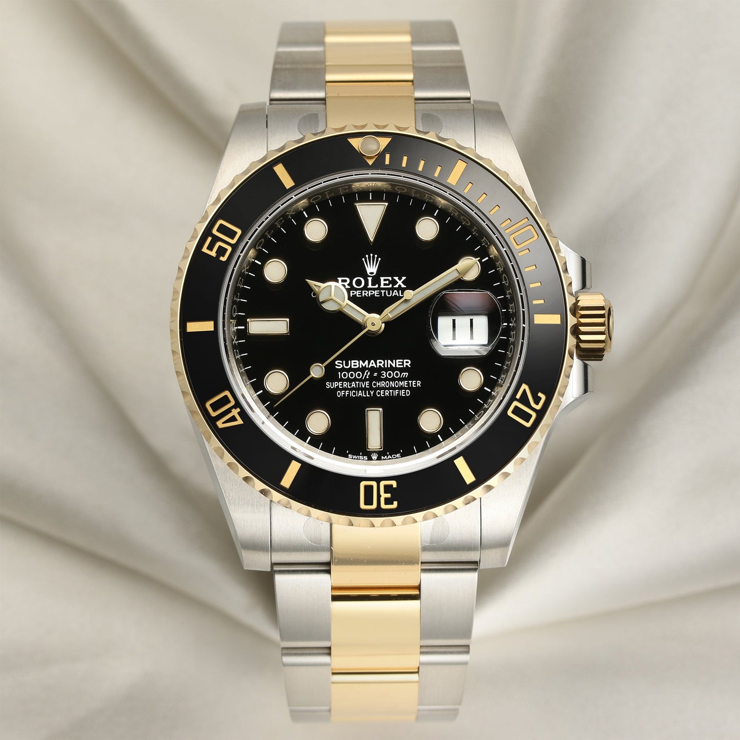 Unworn Rolex Submariner 126613LN Black Dial Stainless Steel & 18k Yellow Gold