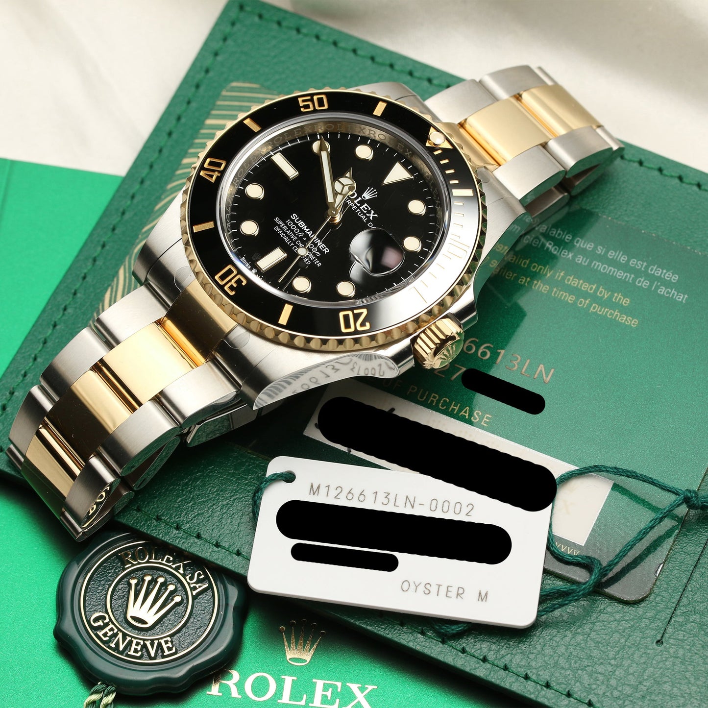 Unworn Rolex Submariner 126613LN Black Dial Stainless Steel & 18k Yellow Gold