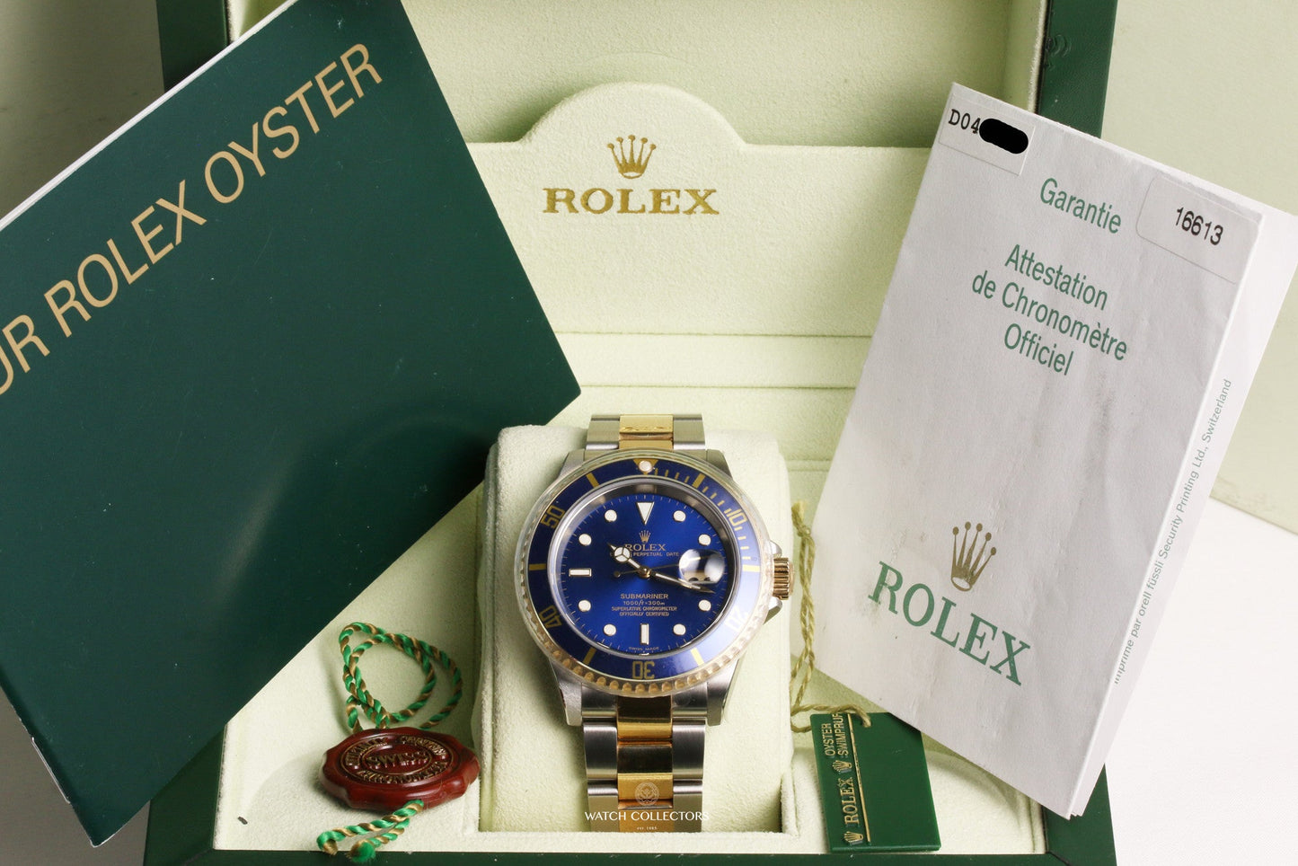 Unworn Full Set Rolex Submariner 16613 Pre-Ceramic 2006