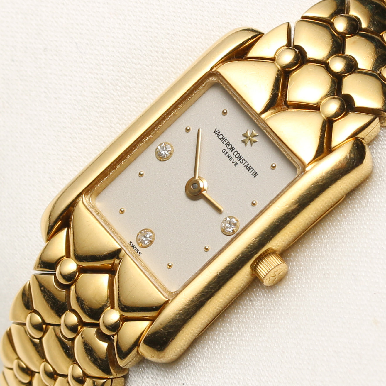 Vacheron Constantin 27021-150J-7 Ladies Wristwatch 18k Yellow Gold Diamond Dial