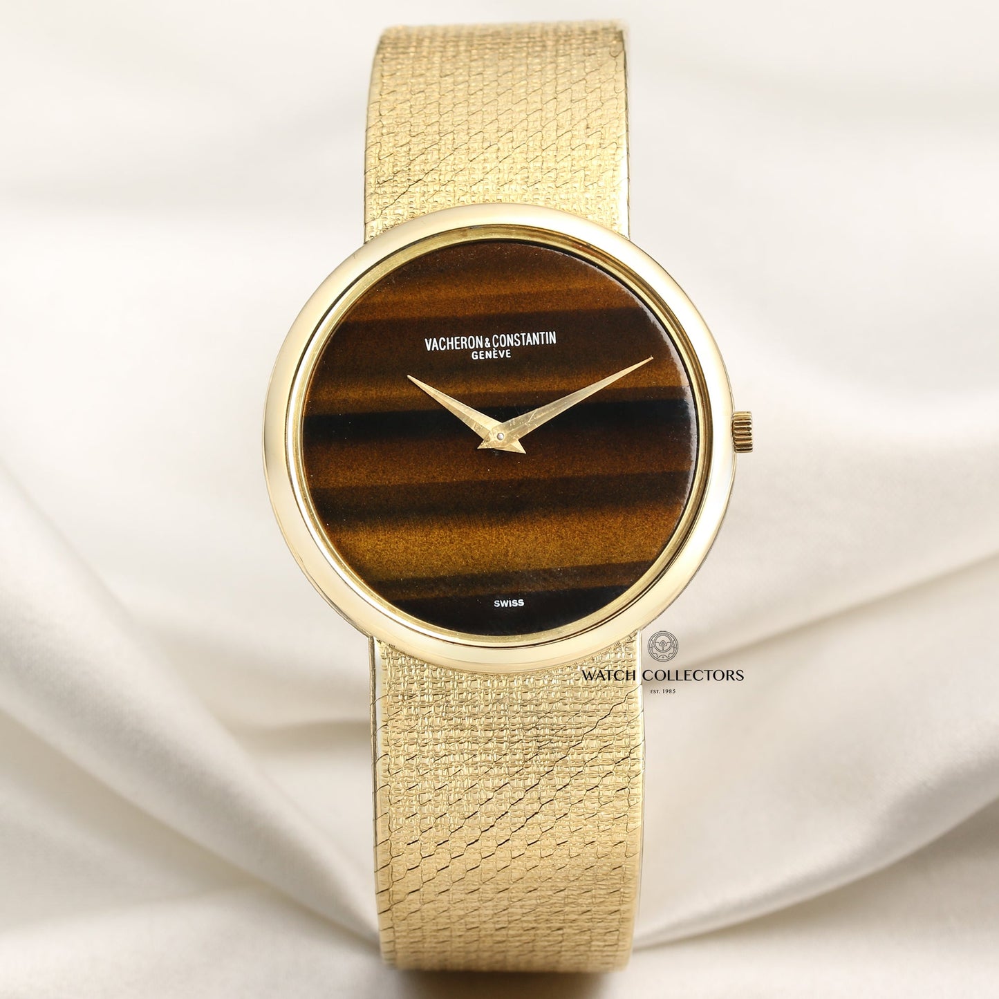 Vacheron Constantin 18k Yellow Gold Tigers Eye dial Vintage