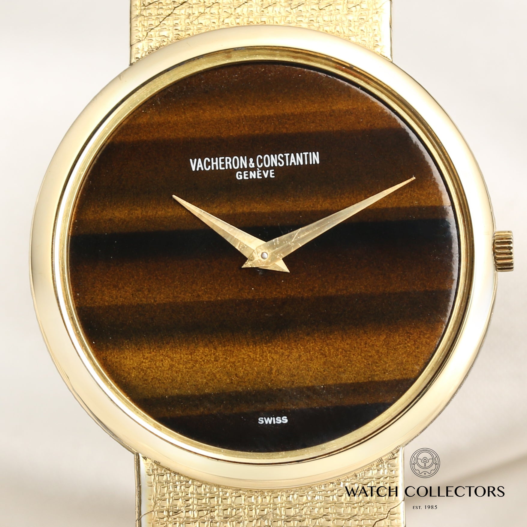 Vacheron Constantin 18k Yellow Gold Tigers Eye dial Vintage