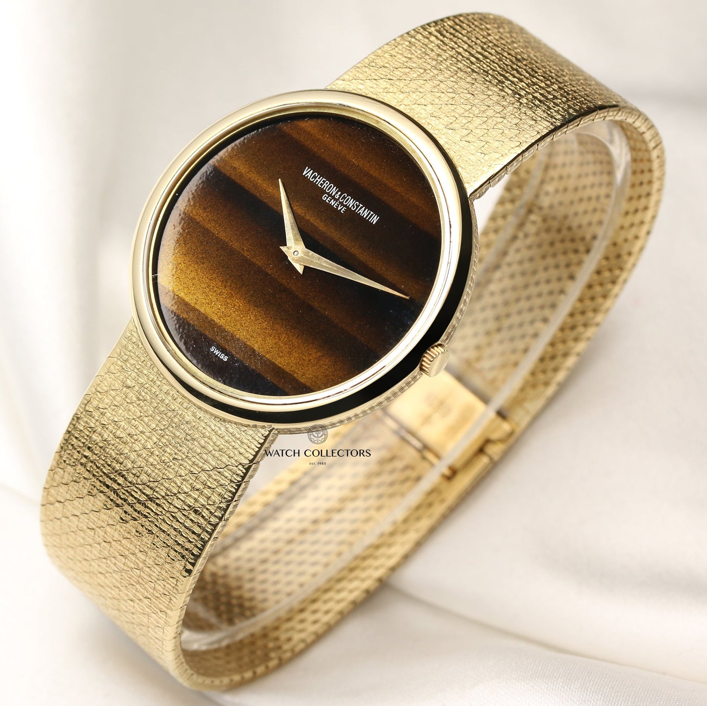 Vacheron Constantin 18k Yellow Gold Tigers Eye dial Vintage