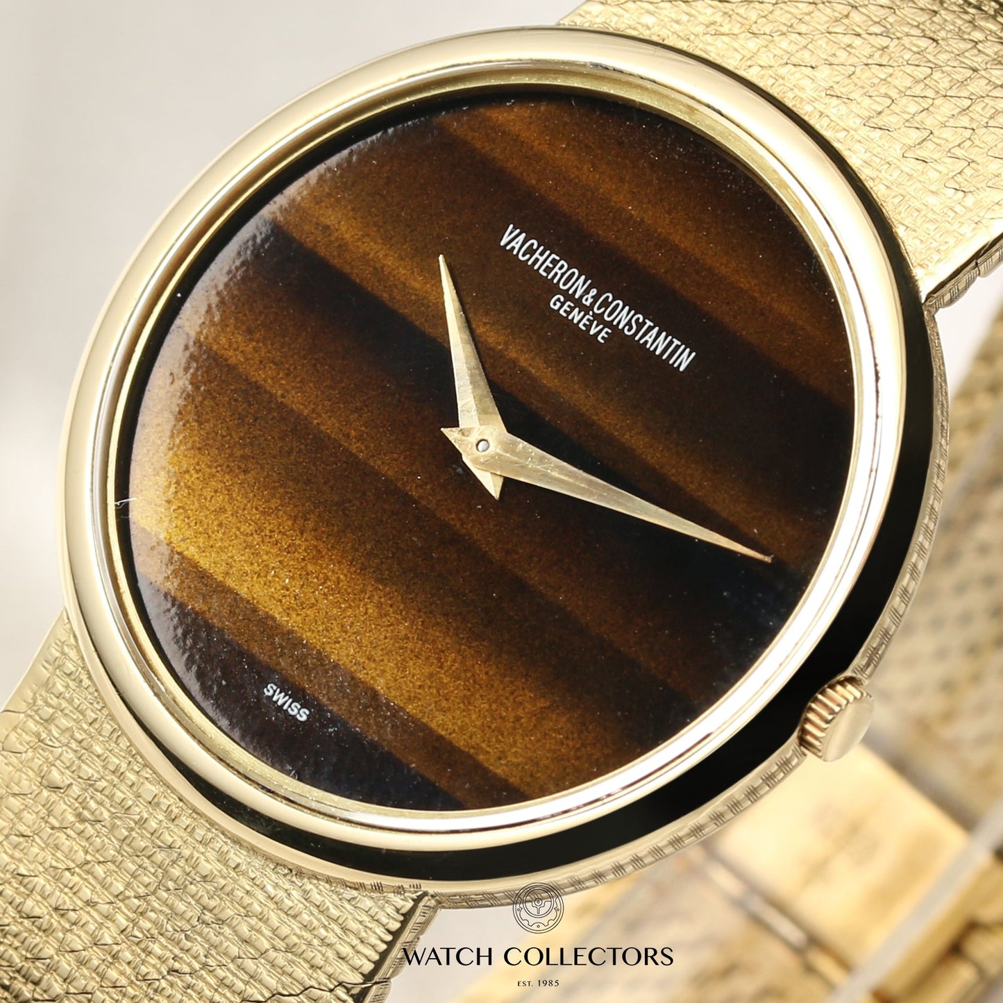 Vacheron Constantin 18k Yellow Gold Tigers Eye dial Vintage