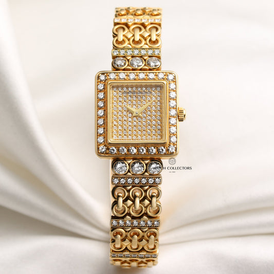 Vacheron Constantin 27620-180J-8 18k Yellow Gold Factory Diamonds