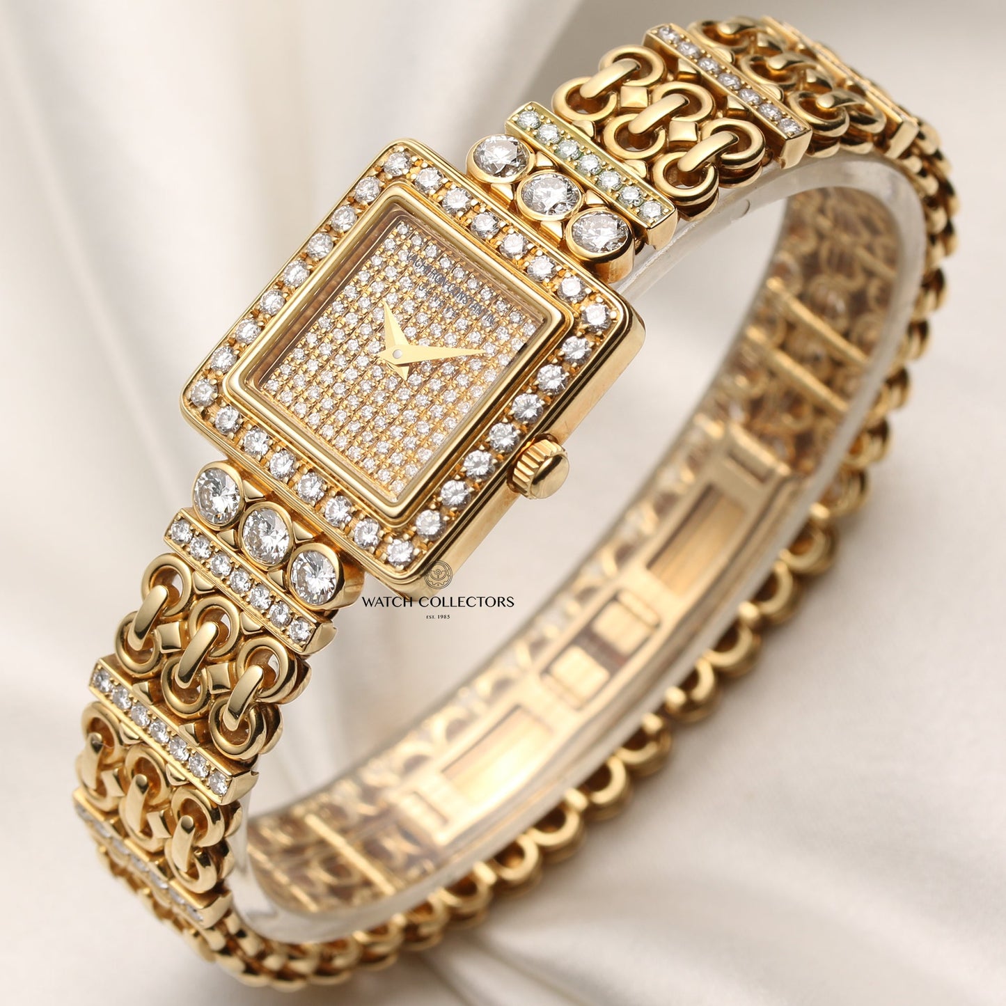 Vacheron Constantin 27620-180J-8 18k Yellow Gold Factory Diamonds