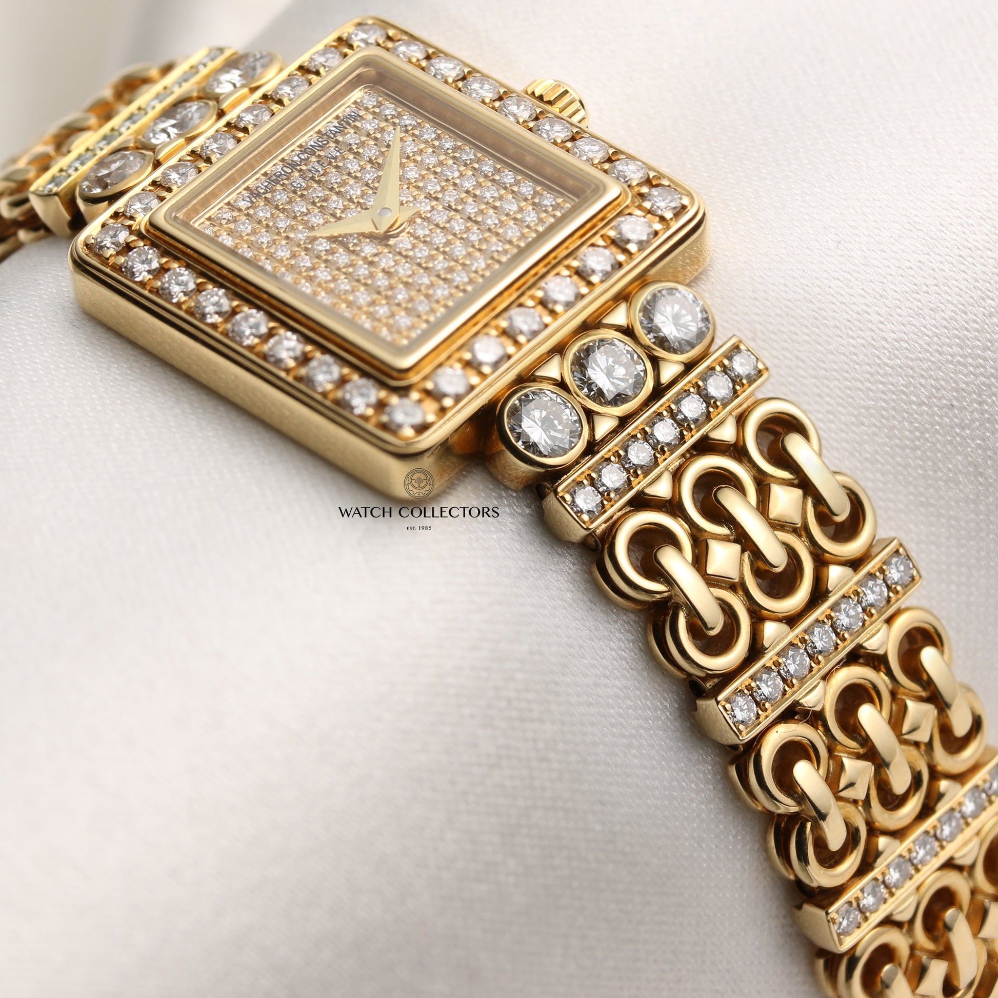 Vacheron Constantin 27620-180J-8 18k Yellow Gold Factory Diamonds