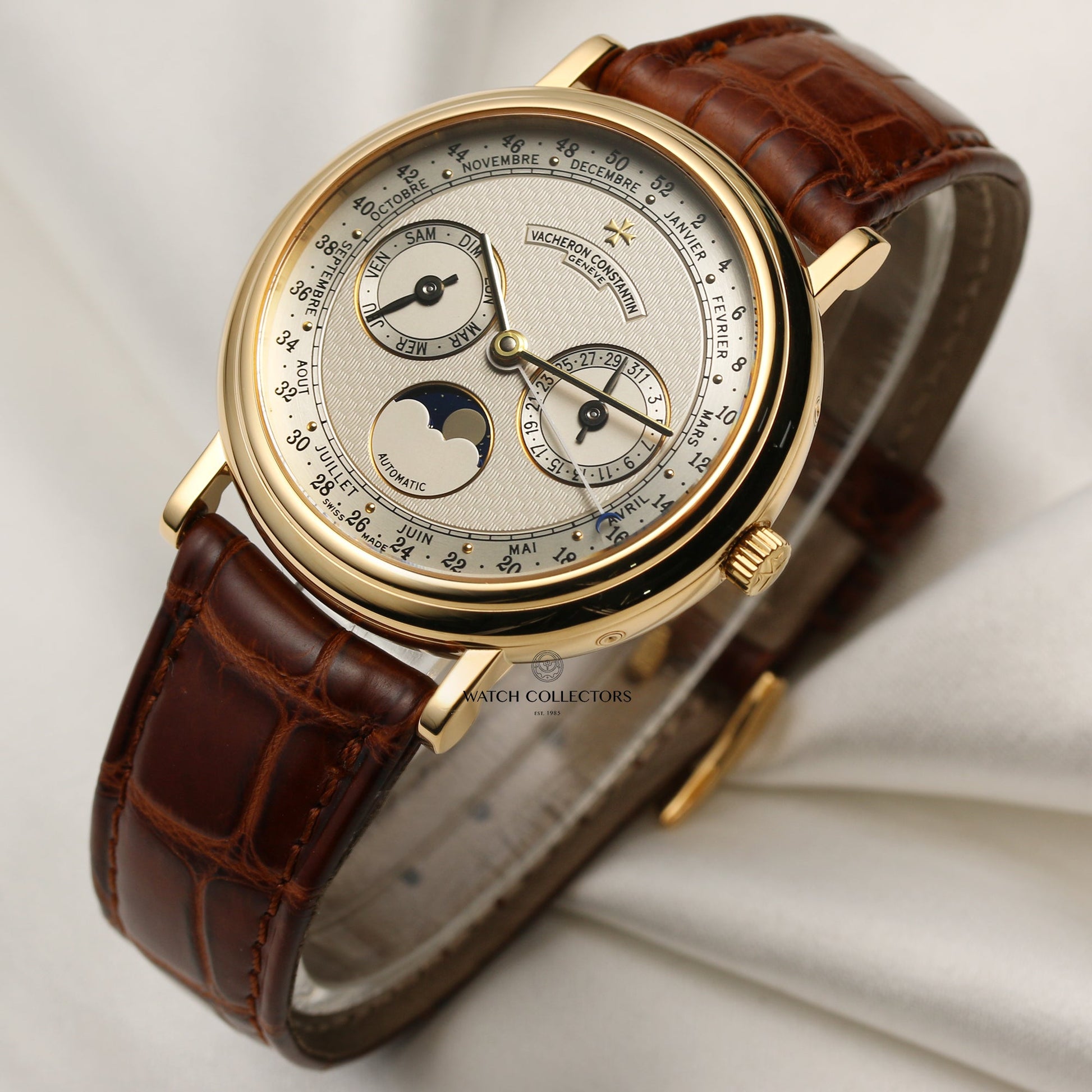 Vacheron Constantin Annual Calendar 52 Weeks 47052-000J-4 18k Yellow Gold