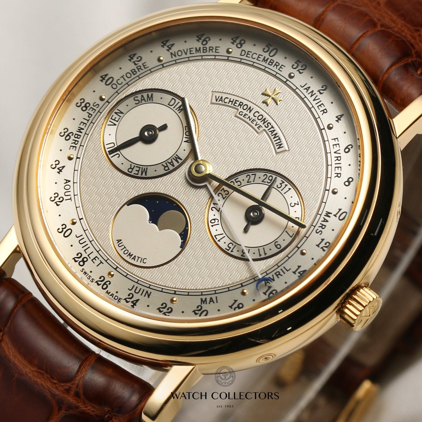 Vacheron Constantin Annual Calendar 52 Weeks 47052-000J-4 18k Yellow Gold