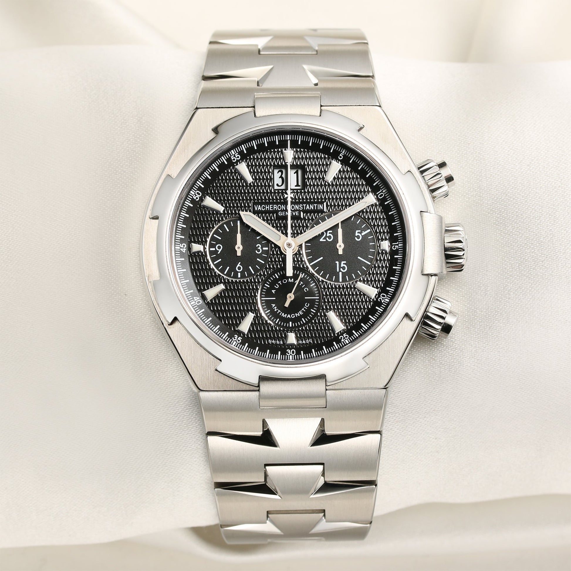 Vacheron Constantin Overseas Chronograph 49150 | Black Dial | Stainless Steel