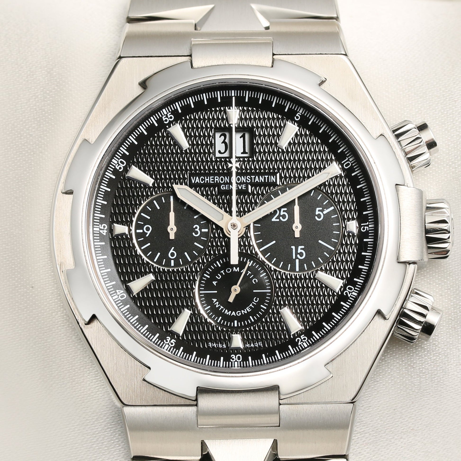 Vacheron Constantin Overseas Chronograph 49150 | Black Dial | Stainless Steel