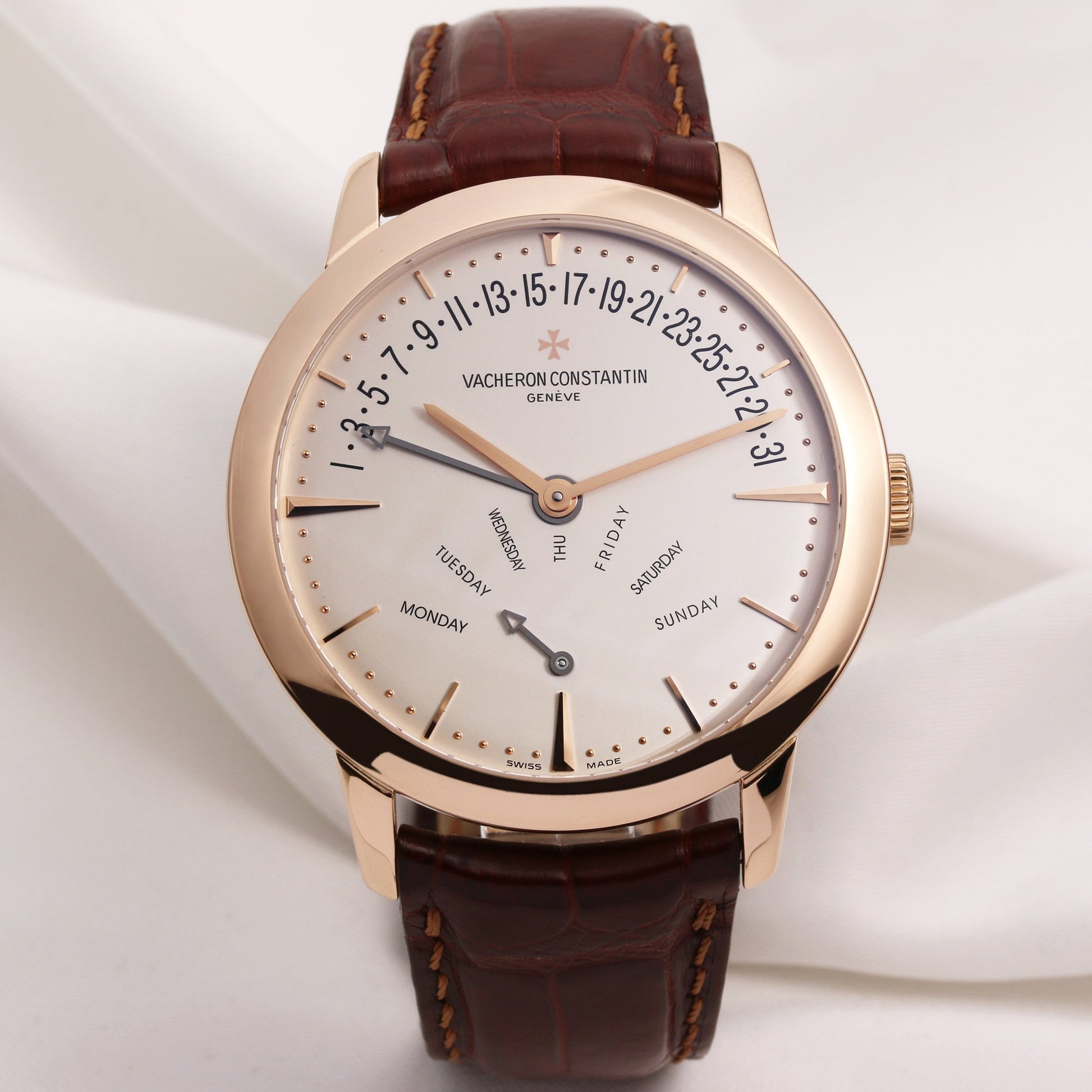 Vacheron Constantin Patrimony Retrograde Day-Date 86020-00R 18k Rose Gold