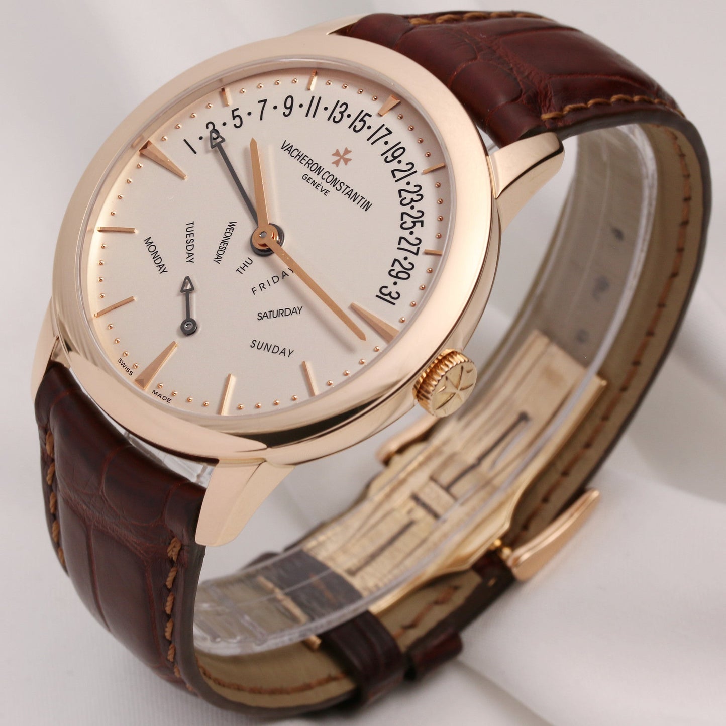 Vacheron Constantin Patrimony Retrograde Day-Date 86020-00R 18k Rose Gold