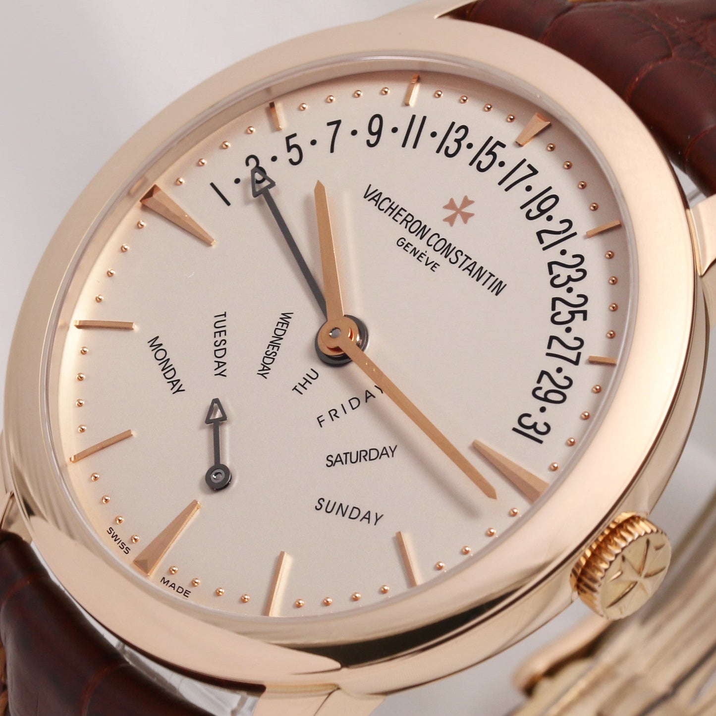 Vacheron Constantin Patrimony Retrograde Day-Date 86020-00R 18k Rose Gold