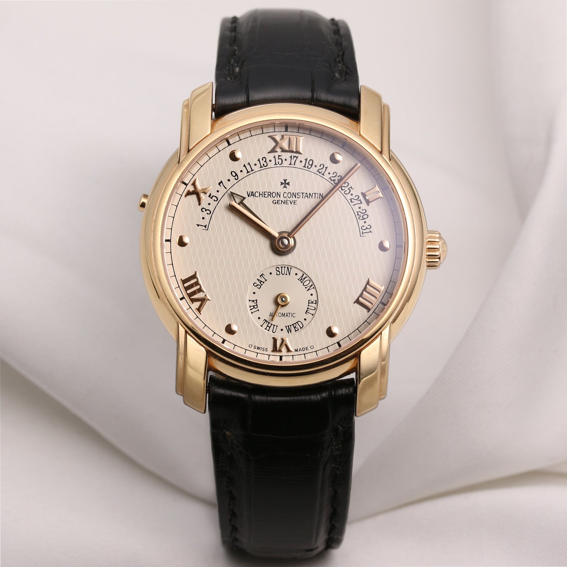 Vacheron Constantin 47245 Patrimony Retrograde Day & Date 18K Rose Gold