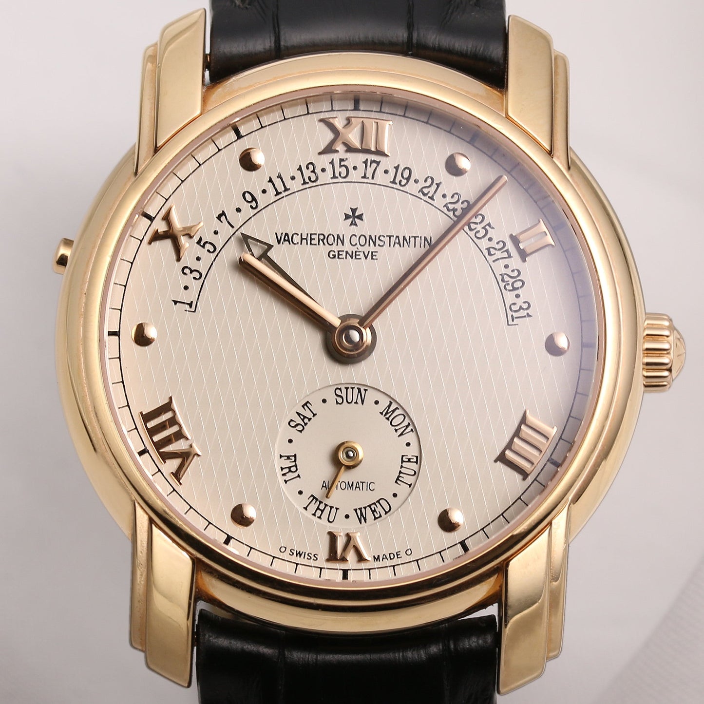 Vacheron Constantin 47245 Patrimony Retrograde Day & Date 18K Rose Gold