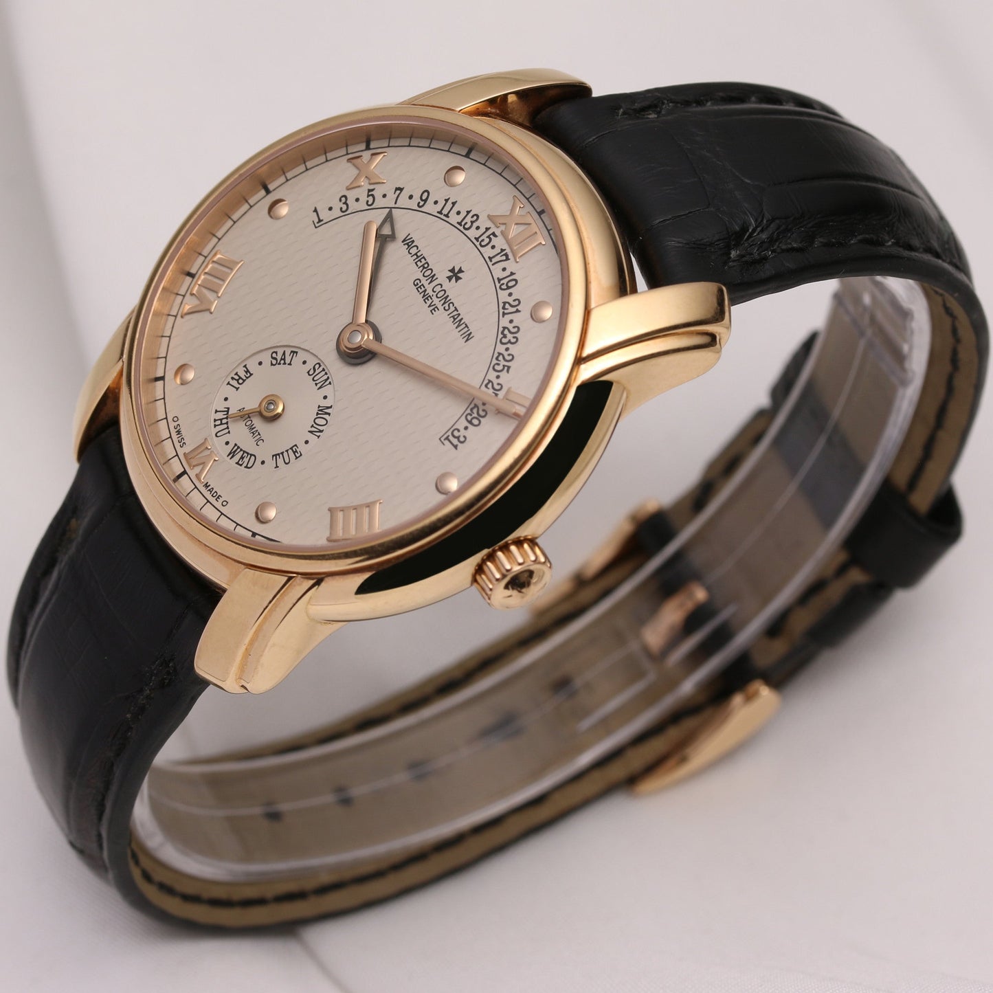 Vacheron Constantin 47245 Patrimony Retrograde Day & Date 18K Rose Gold