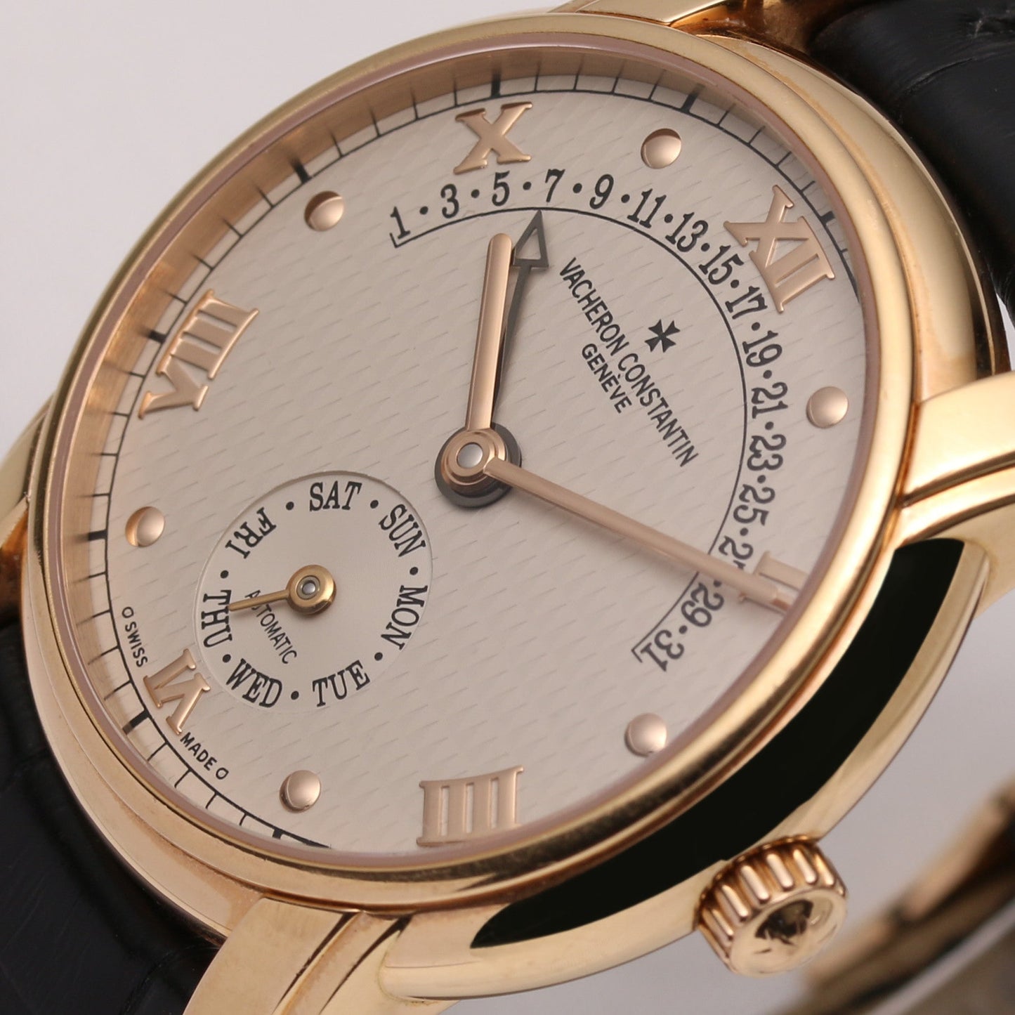 Vacheron Constantin 47245 Patrimony Retrograde Day & Date 18K Rose Gold