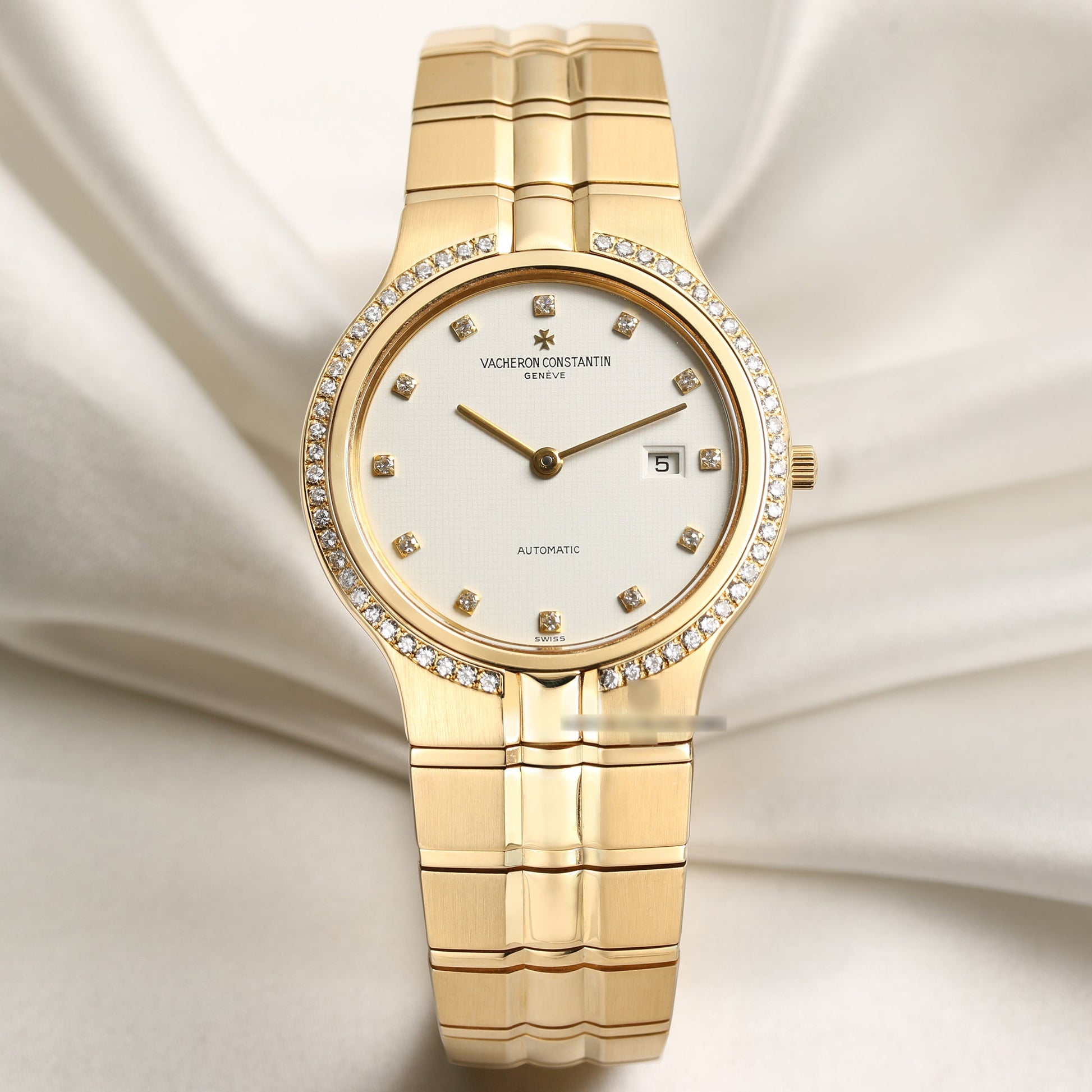 Vacheron Constantin Phidias 18K Yellow Gold Diamond Dial & Bezel