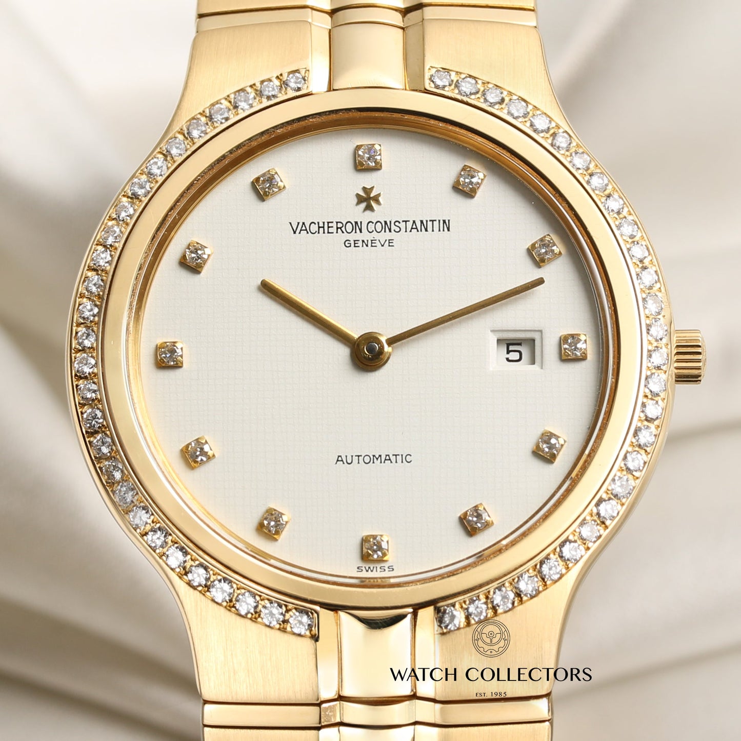 Vacheron Constantin Phidias 18K Yellow Gold Diamond Dial & Bezel