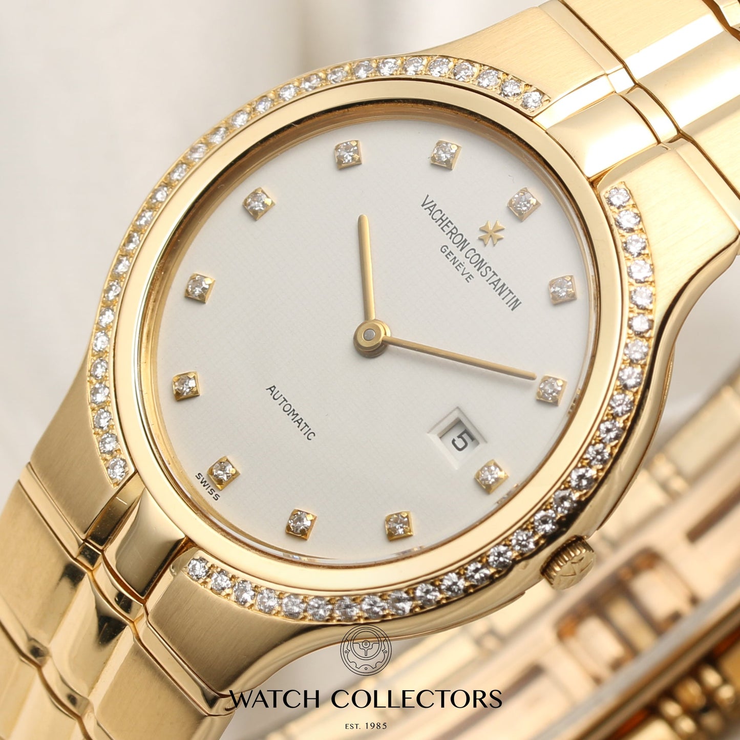 Vacheron Constantin Phidias 18K Yellow Gold Diamond Dial & Bezel