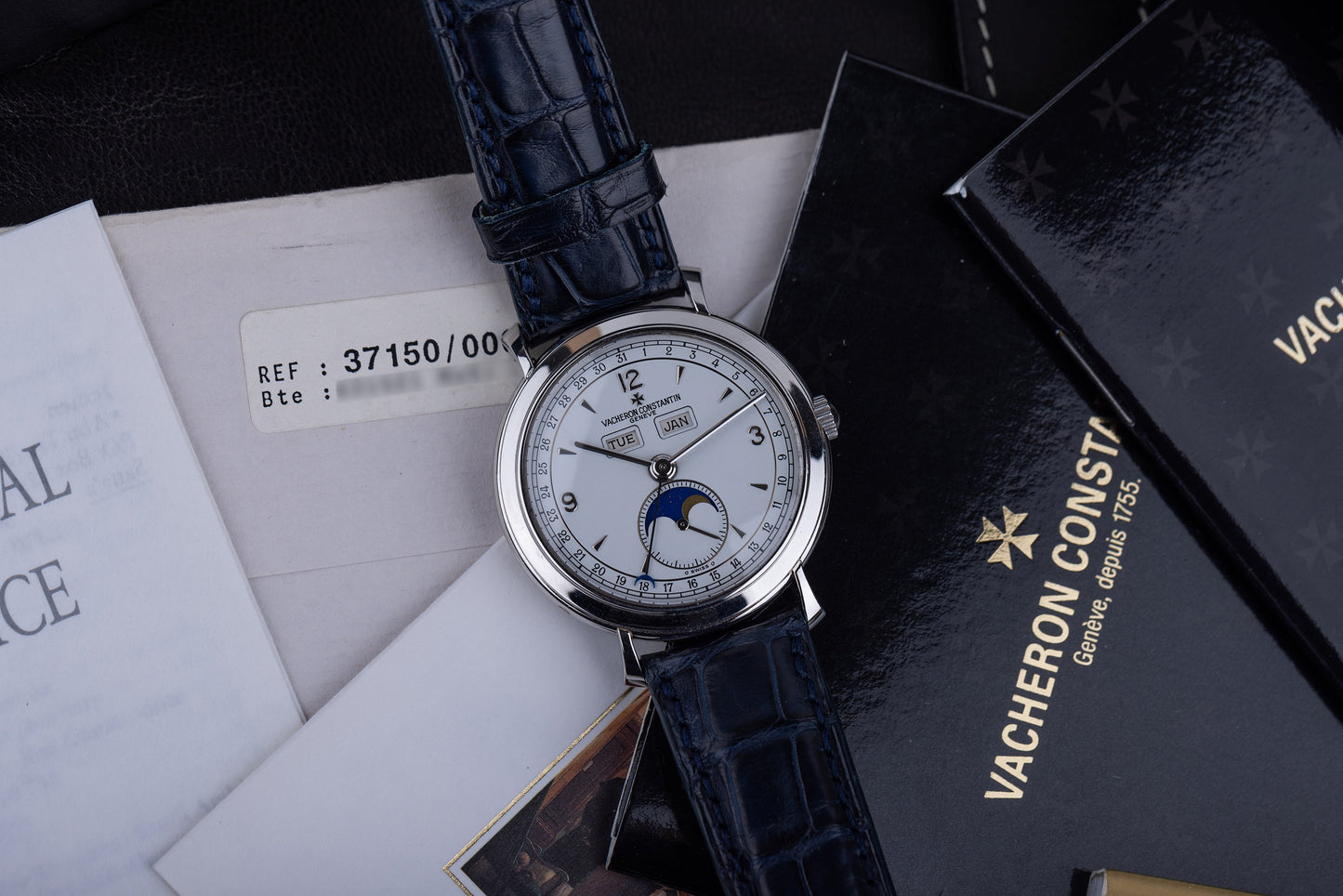 Vacheron Constantin Triple Calendar Moonphase | REF. 37150/000P-4 | Platinum | Limited Edition 10 Pieces | Box & Papers | 1999