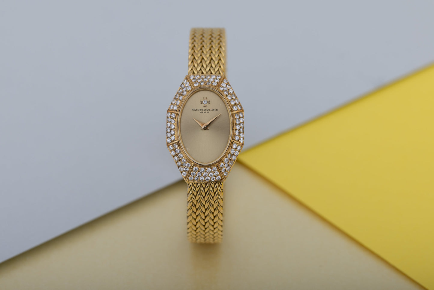 Vacheron Constantin Ladies Vintage Watch | Diamond Bezel | 18k Yellow Gold | 18.5mm