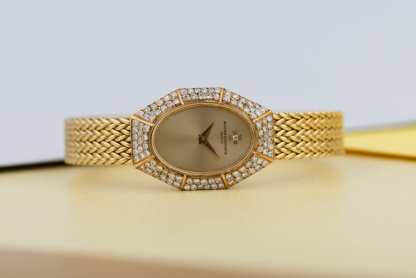 Vacheron Constantin Ladies Vintage Watch | Diamond Bezel | 18k Yellow Gold | 18.5mm