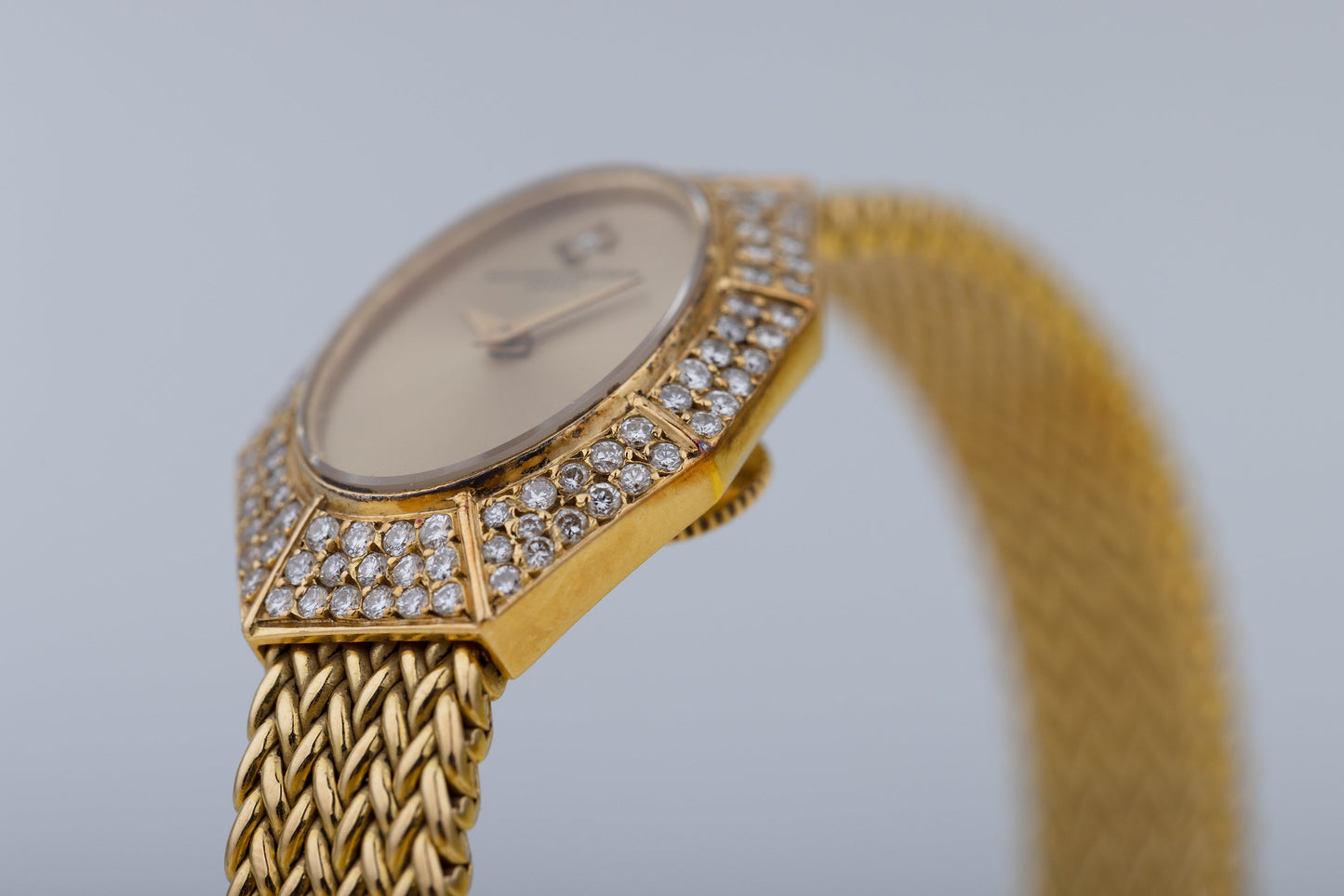 Vacheron Constantin Ladies Vintage Watch | Diamond Bezel | 18k Yellow Gold | 18.5mm