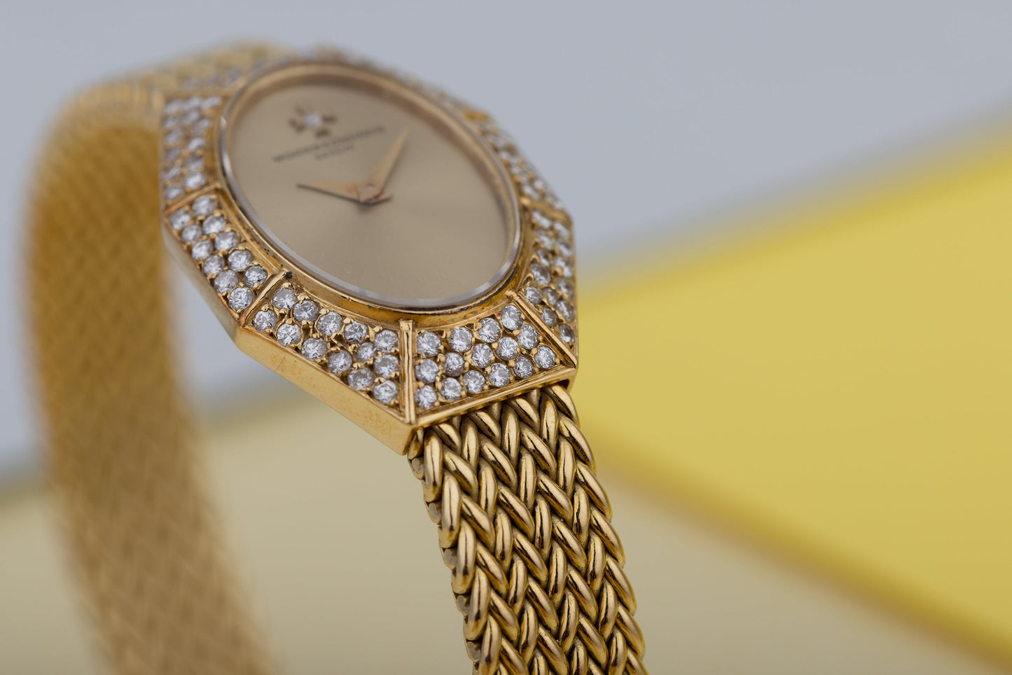 Vacheron Constantin Ladies Vintage Watch | Diamond Bezel | 18k Yellow Gold | 18.5mm