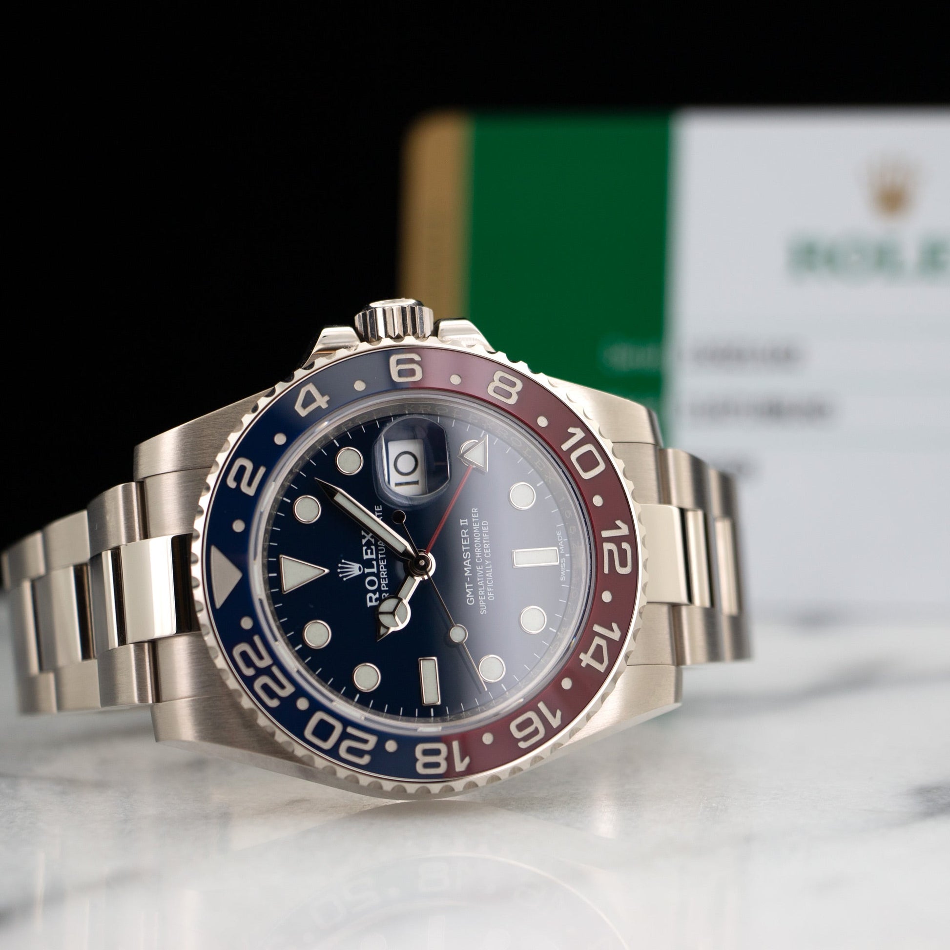 Rolex White Gold GMT-Master II Pepsi Watch Ref. 116719