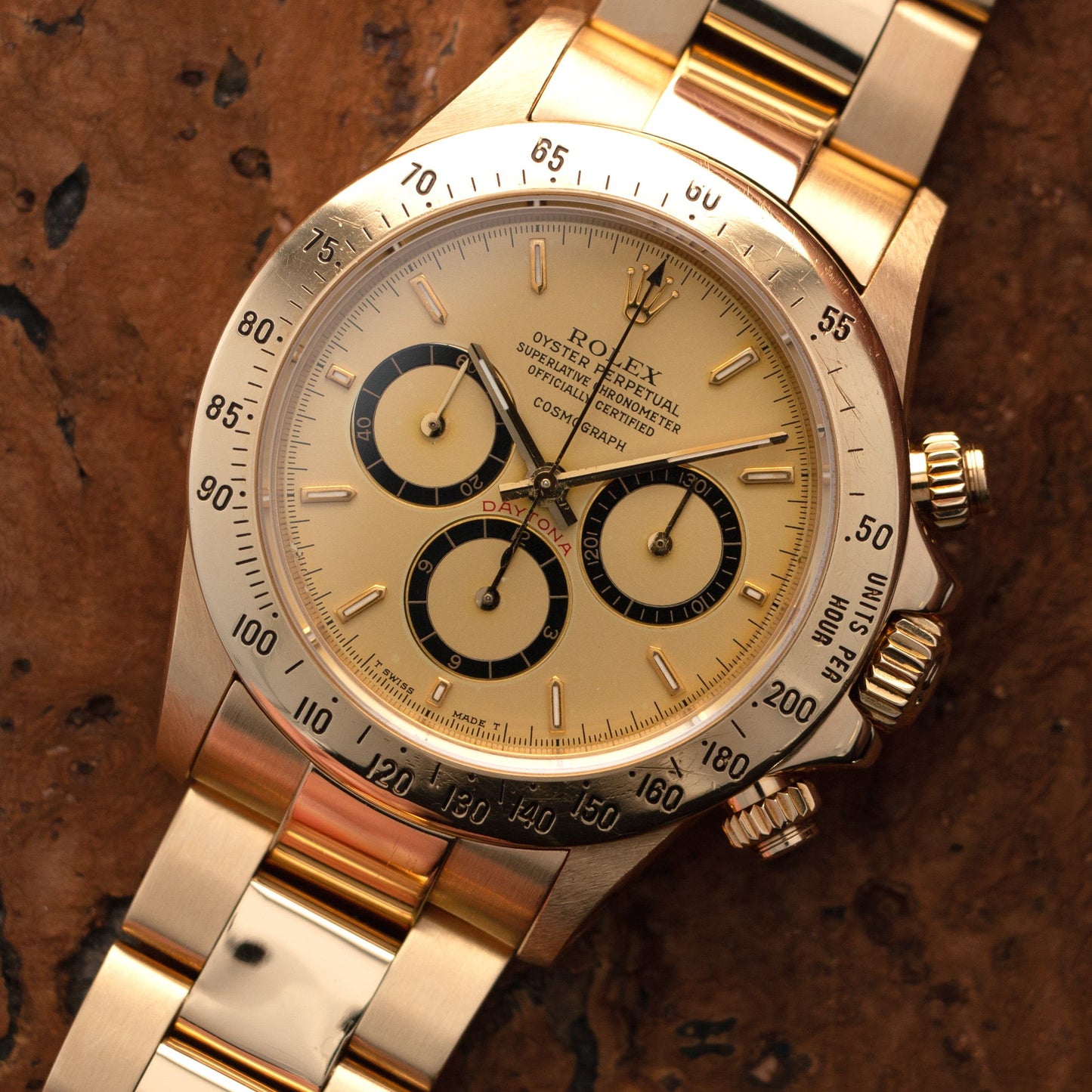 Rolex Yellow Gold Cosmograph Floating Daytona Watch Ref. 16528