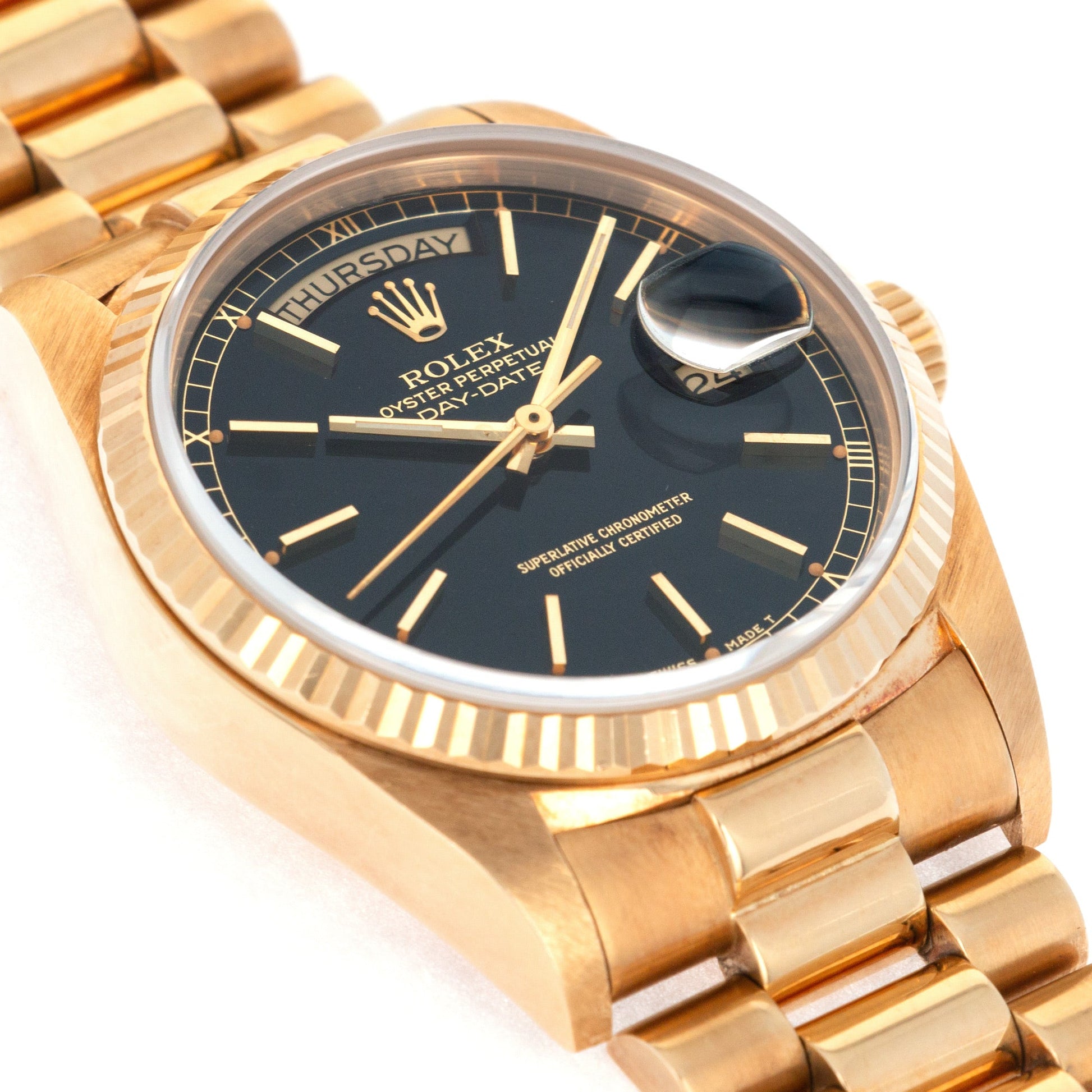 Rolex Yellow Gold Day-Date Watch Ref. 18038