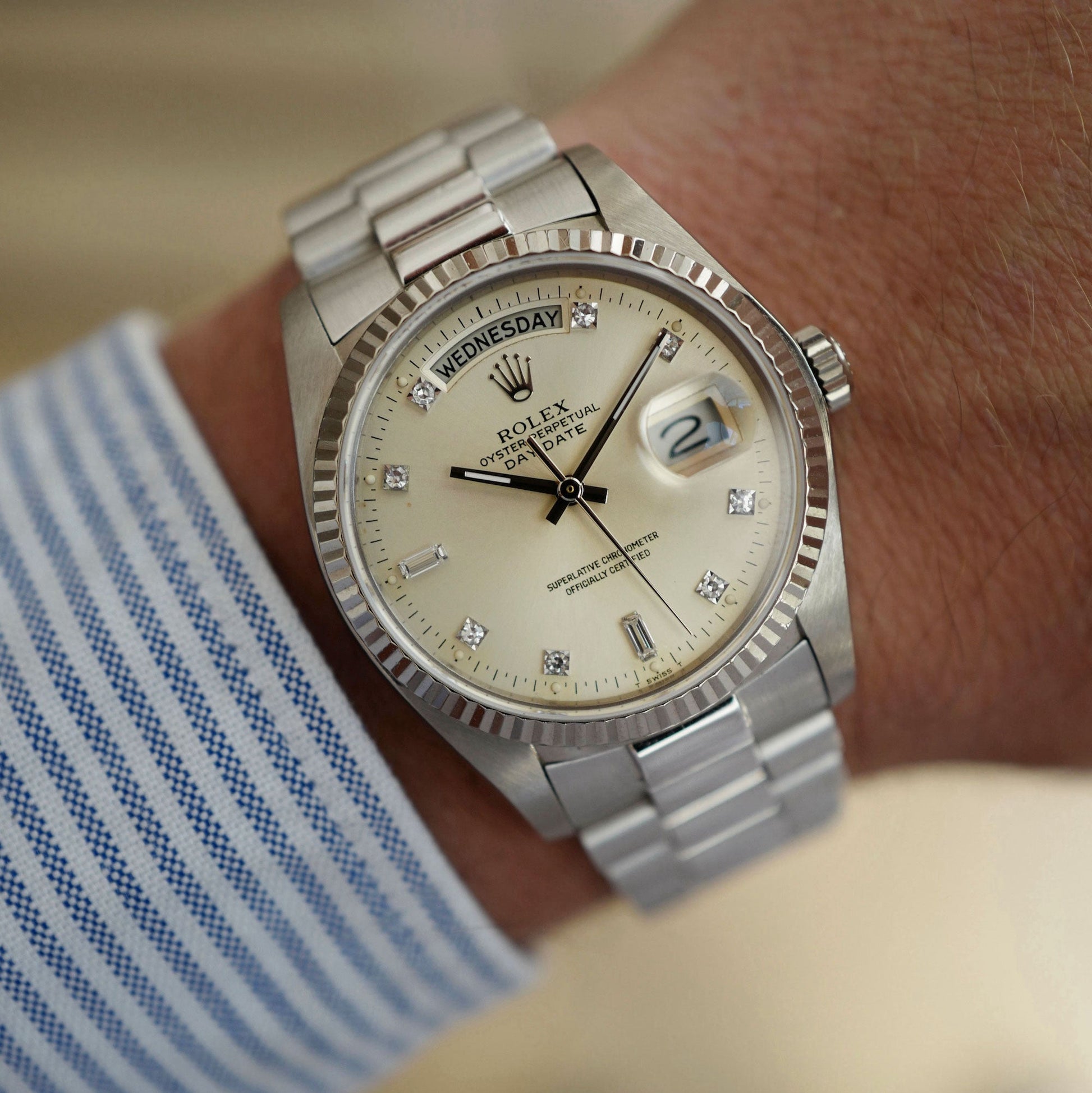 Rolex White Gold Day-Date, Ref. 18039