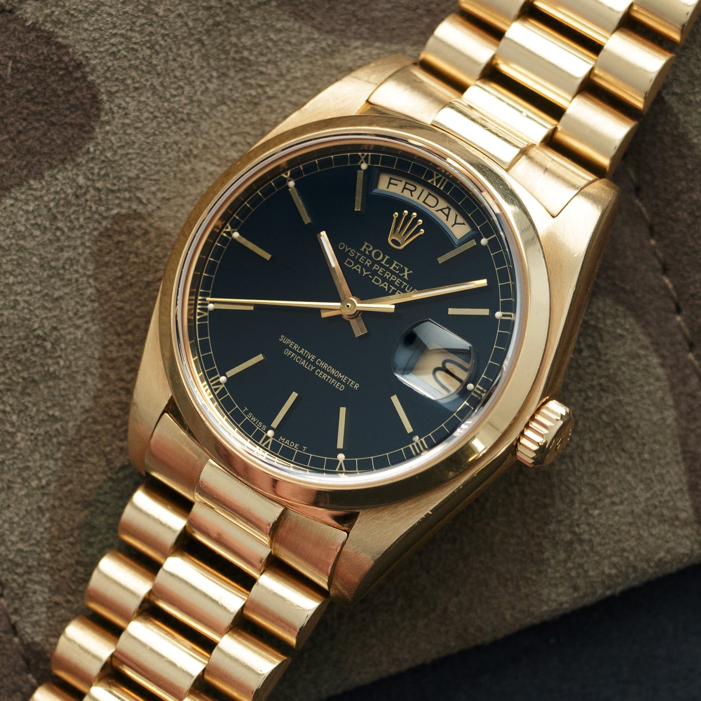 Rolex Yellow Gold Day-Date Watch Ref. 18028