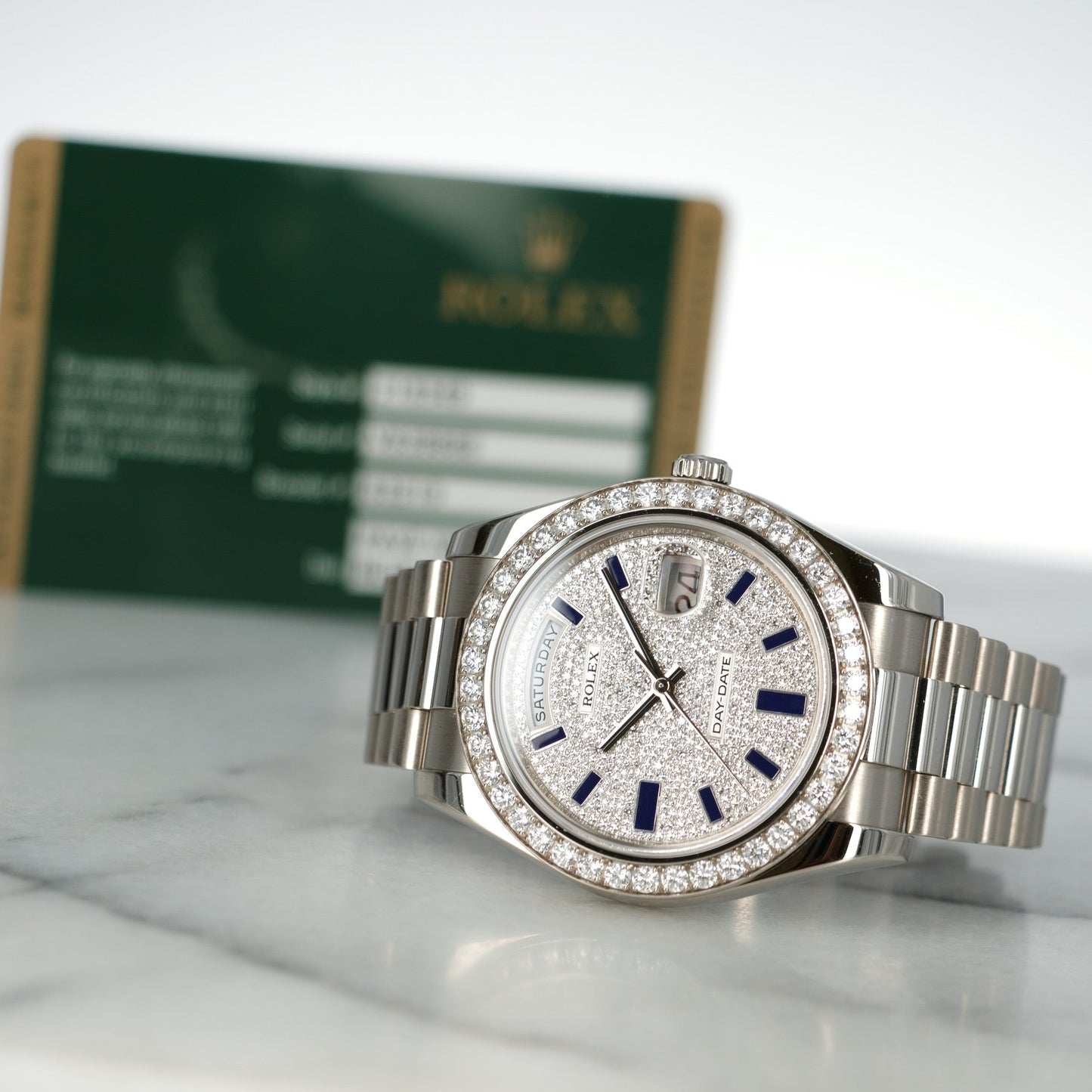 Rolex White Gold Day-Date 41 Ref. 218349