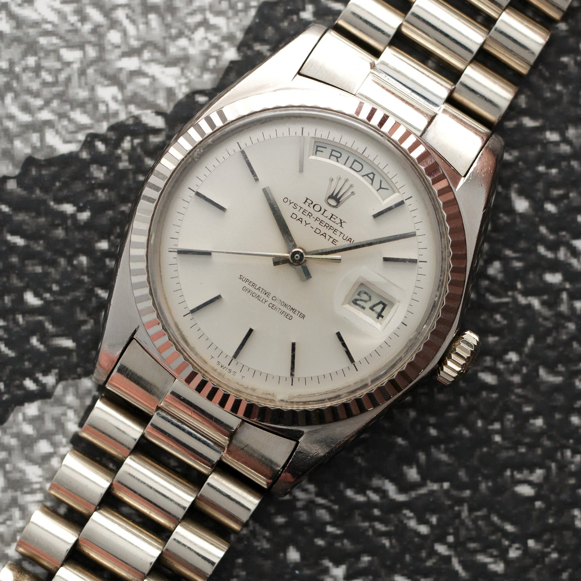 Rolex White Gold Day-Date Watch Ref. 1803